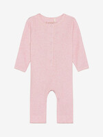 Fixoni Fixoni | Rompers LS Melange Rib - Bleached Mauve Melange