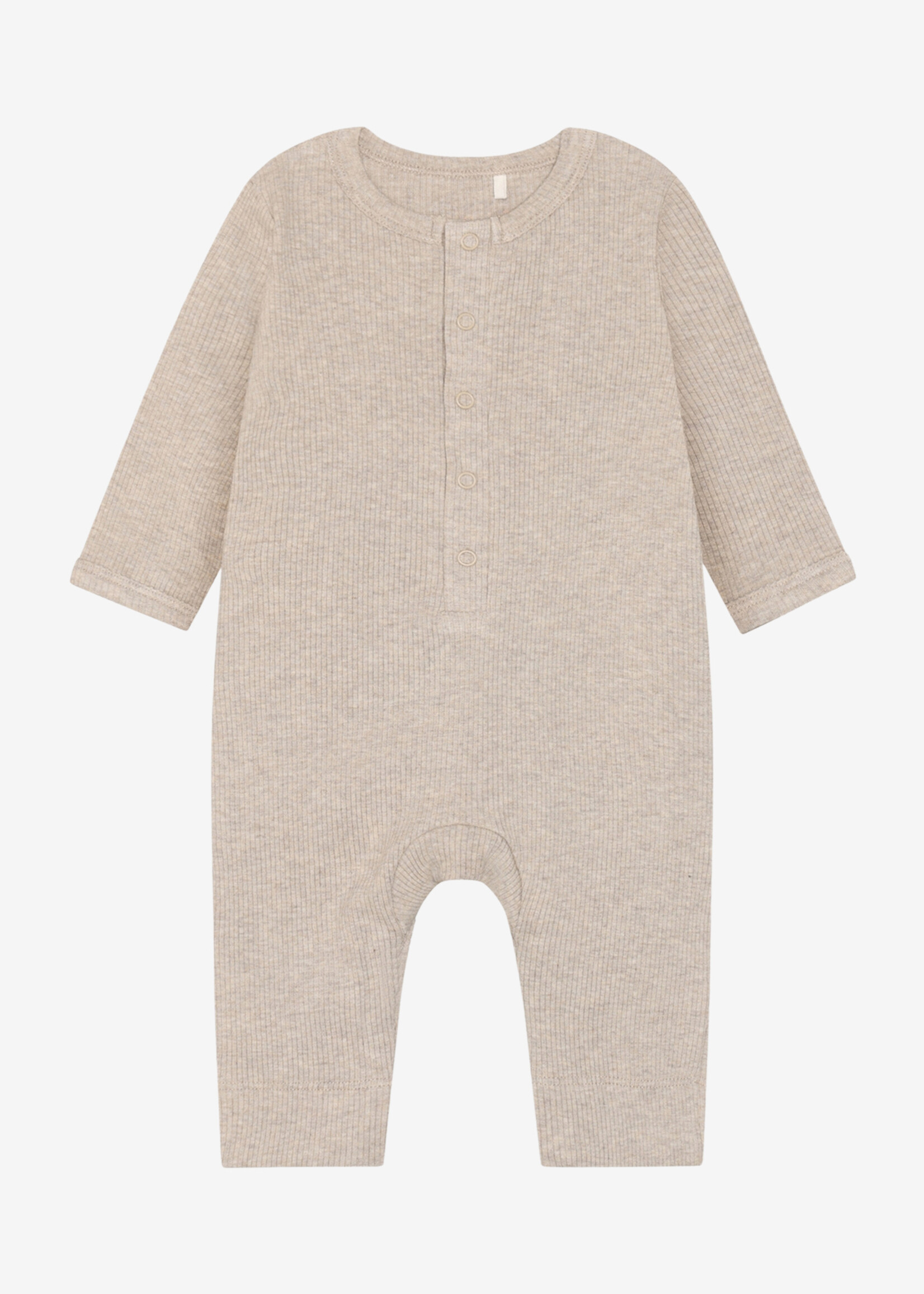 Fixoni Fixoni | Rompers LS Melange Rib - Pure Cashmere Melange