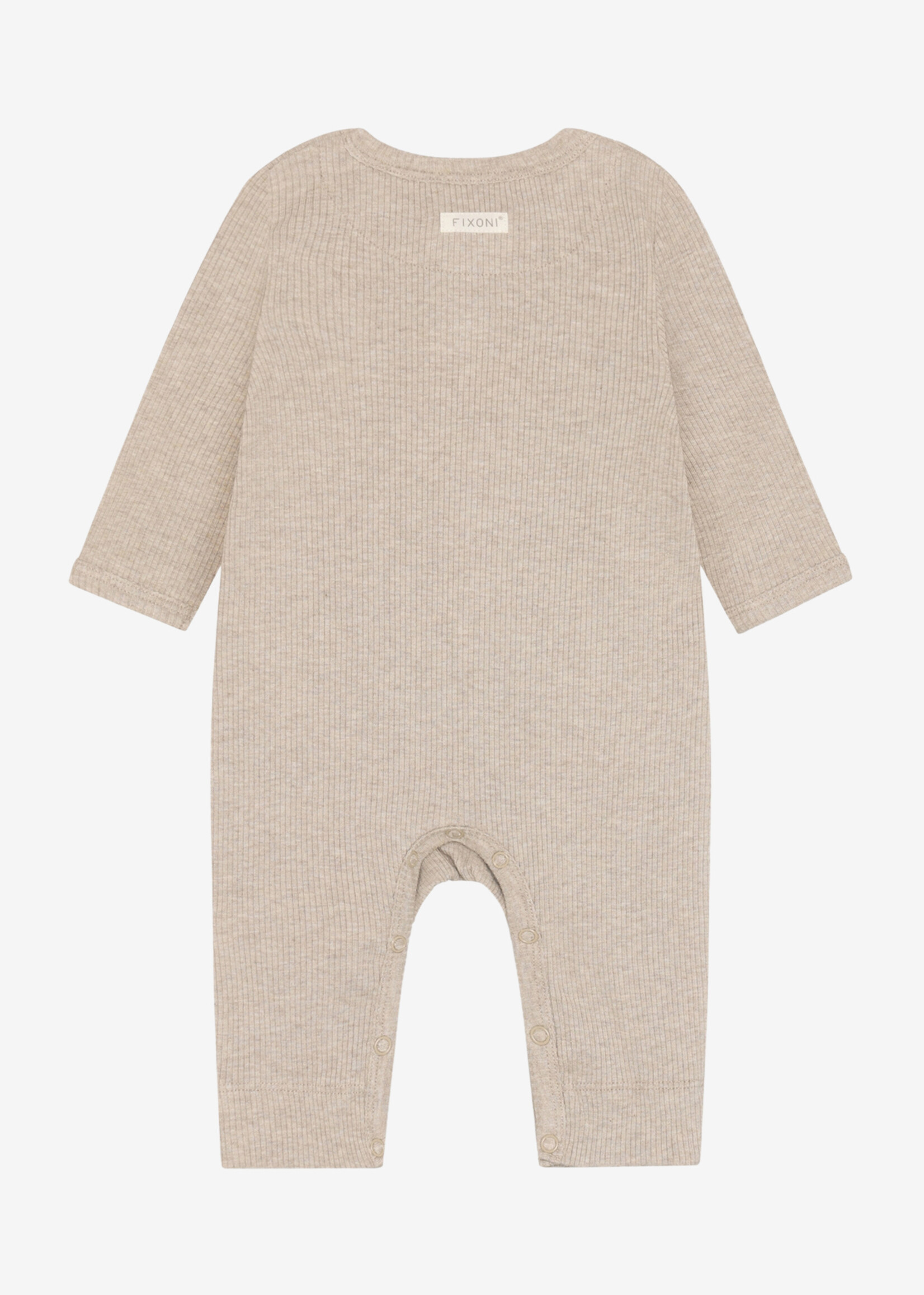 Fixoni Fixoni | Rompers LS Melange Rib - Pure Cashmere Melange