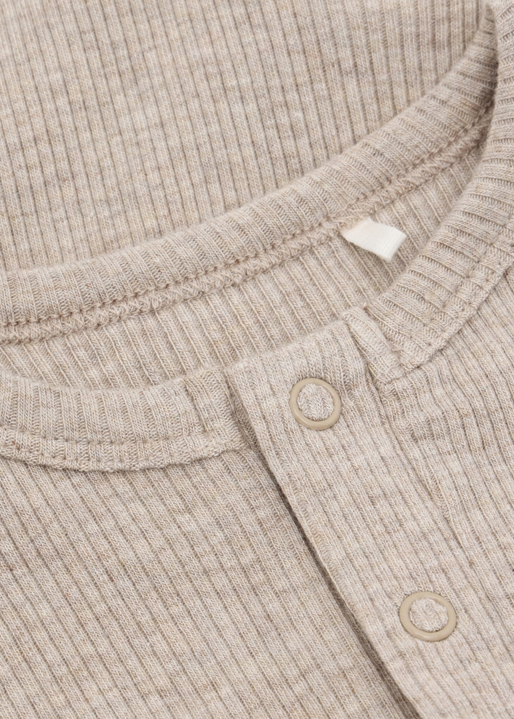 Fixoni Fixoni | Rompers LS Melange Rib - Pure Cashmere Melange