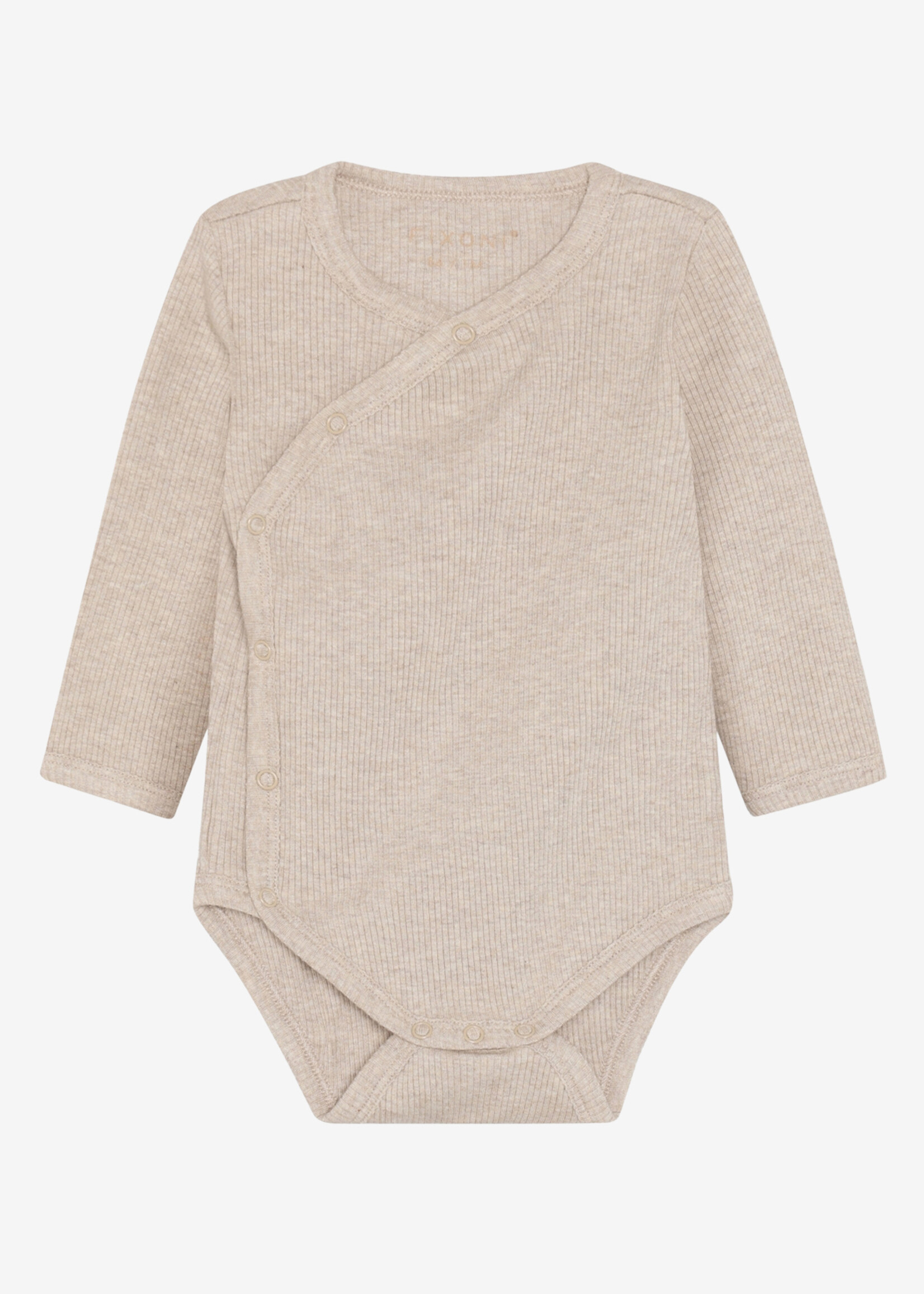 Fixoni Fixoni | Wrap Body LS Melange Rib - Pure Cashmere Melange