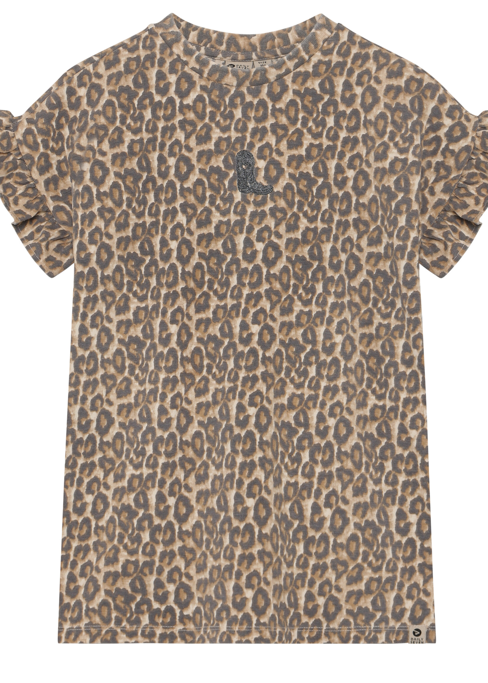 Daily7 Daily7 | T-shirt Dress Allover Print – Sand