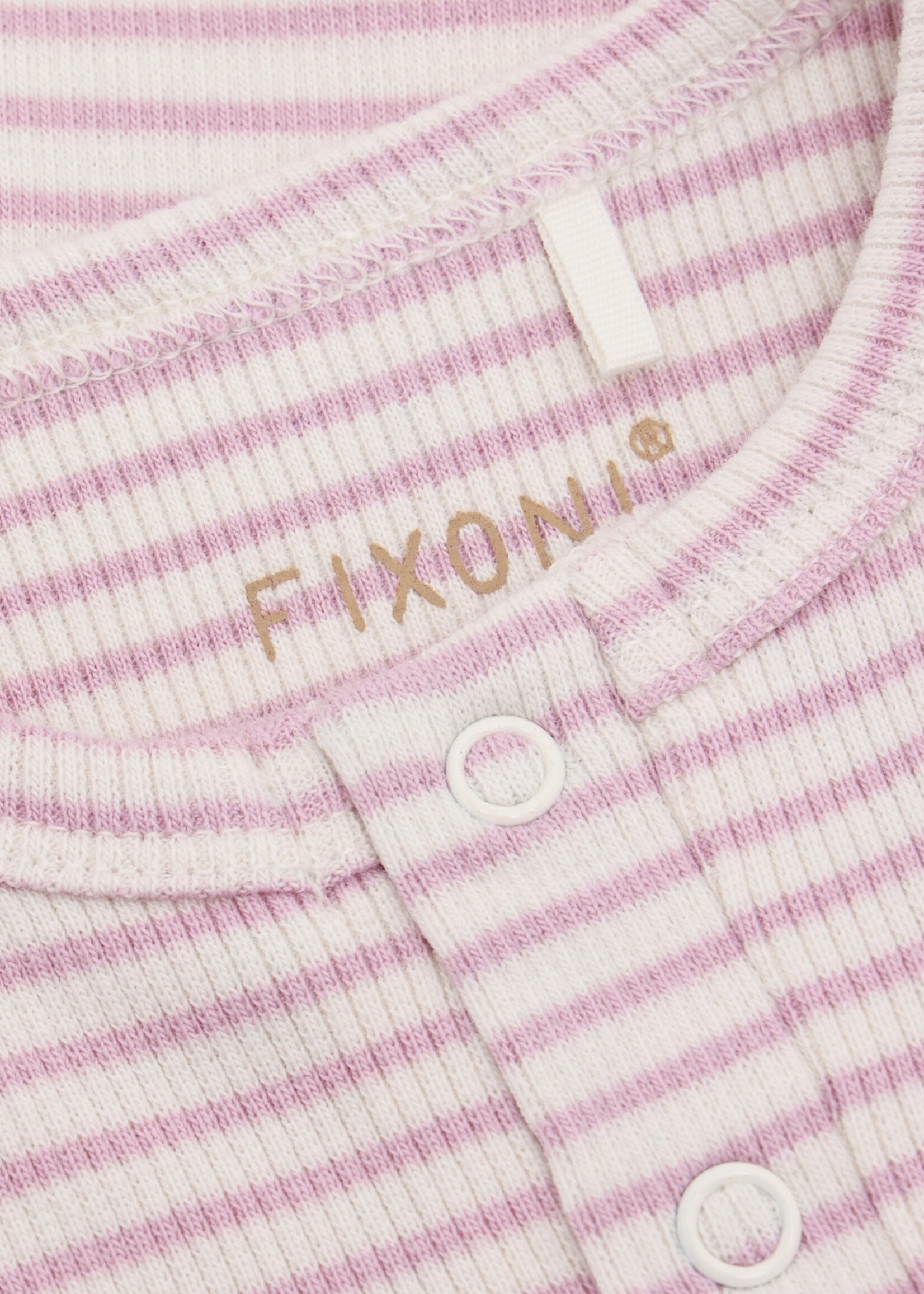 Fixoni Fixoni | Romper LS Rib - Bleached Mauve