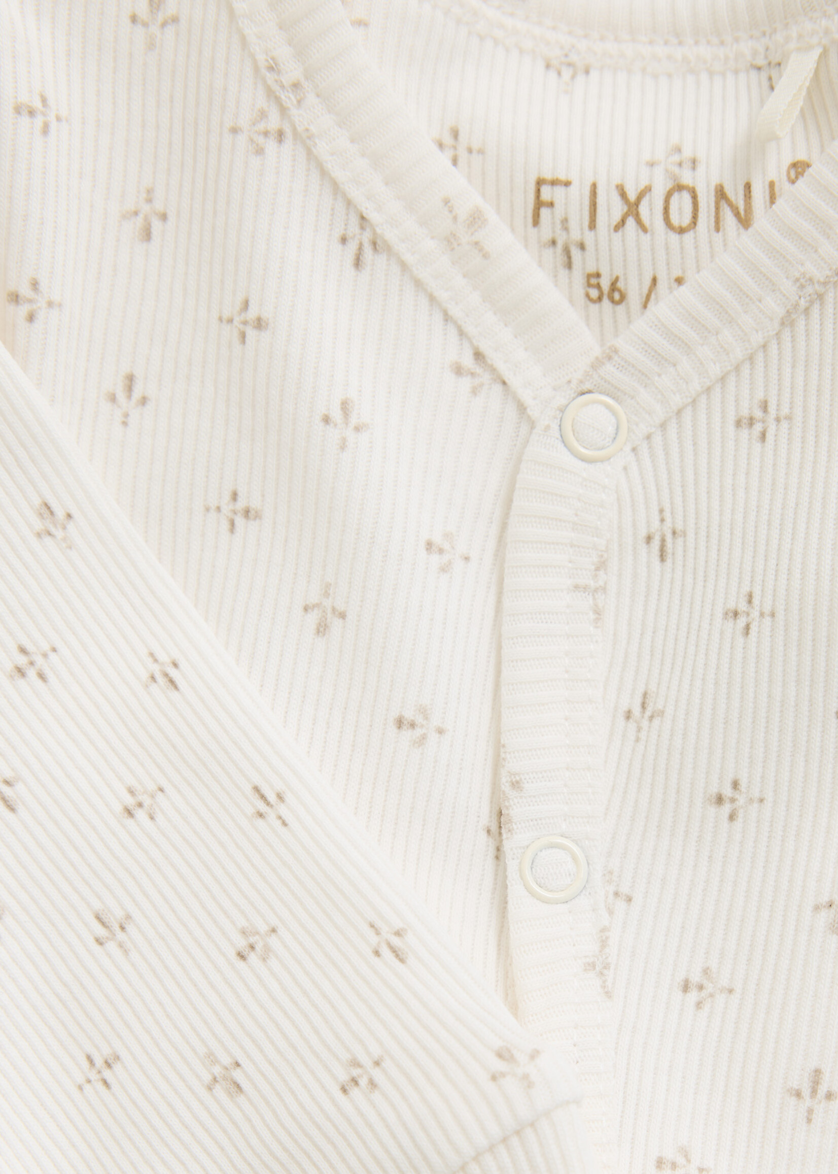 Fixoni Fixoni | Romper LS Rib - Gardenia
