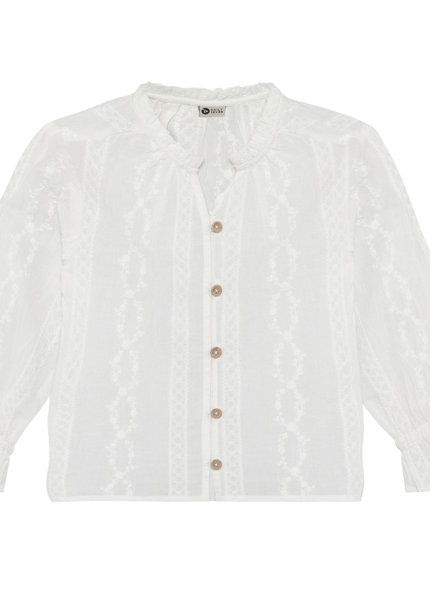 Daily7 Daily7 | Shirt Longsleeve Fancy – White