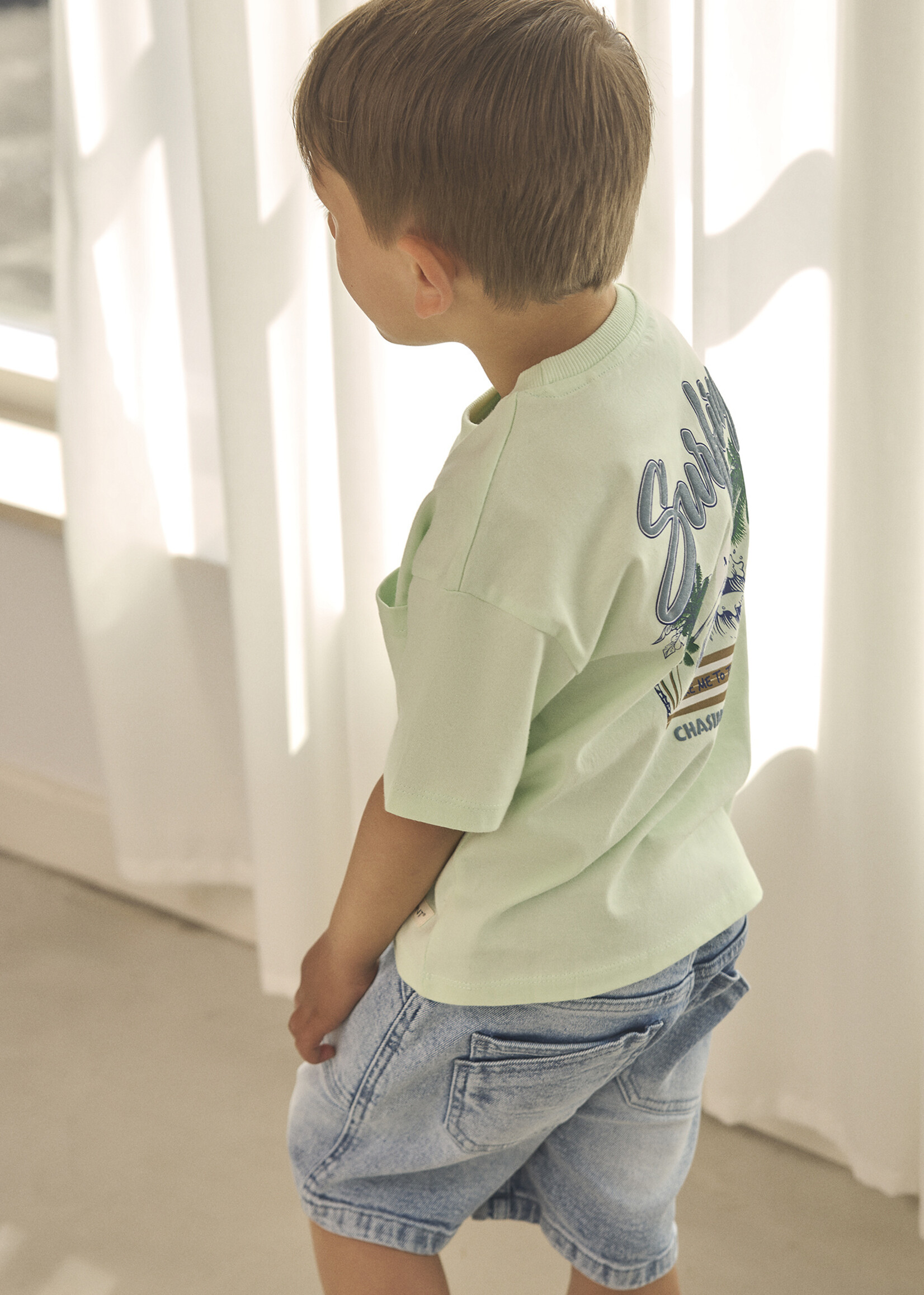ENFANT En Fant | Shorts Denim Bermuda - Light Blue Denim