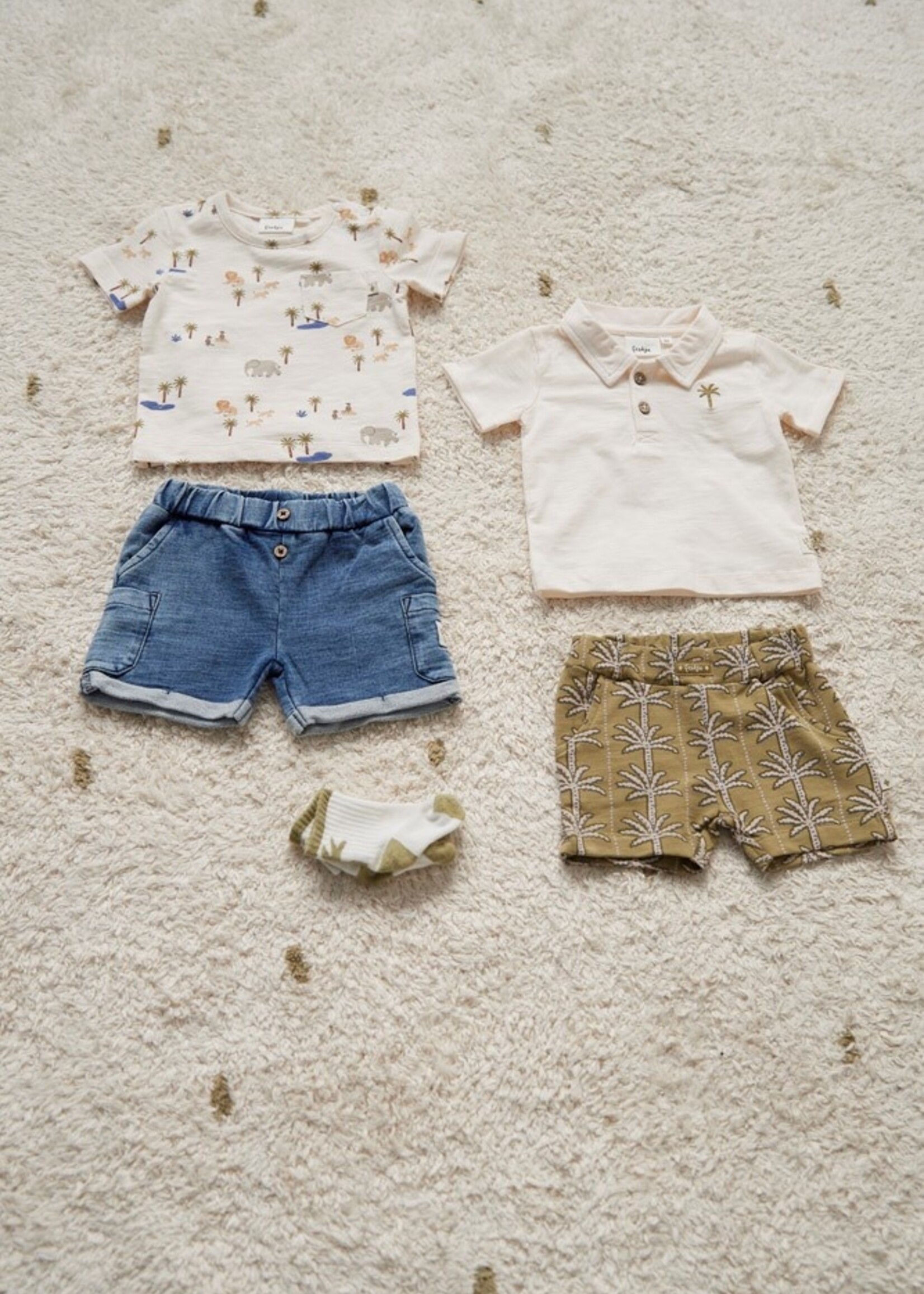 Feetje Feetje | Short jogg denim - Safari Savage