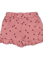 Feetje Feetje | Short ajour rib AOP - Ladybug