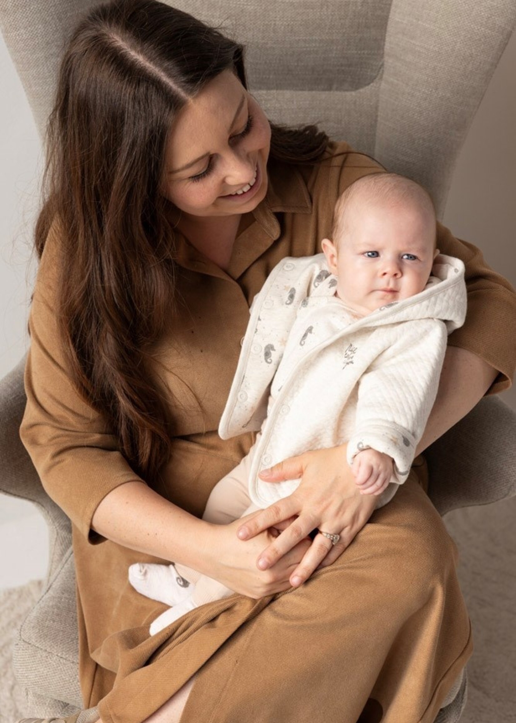 Feetje Feetje | Omkeerbaar jasje met capuchon AOP - Sea Sweeties