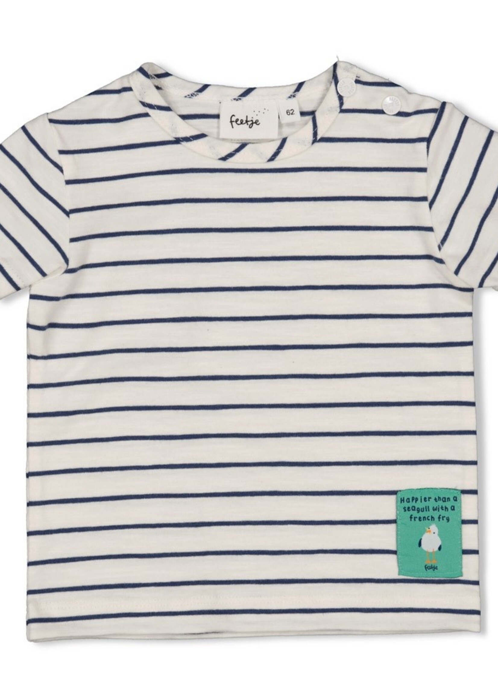 Feetje Feetje | T-shirt streep - Seaside Happiness