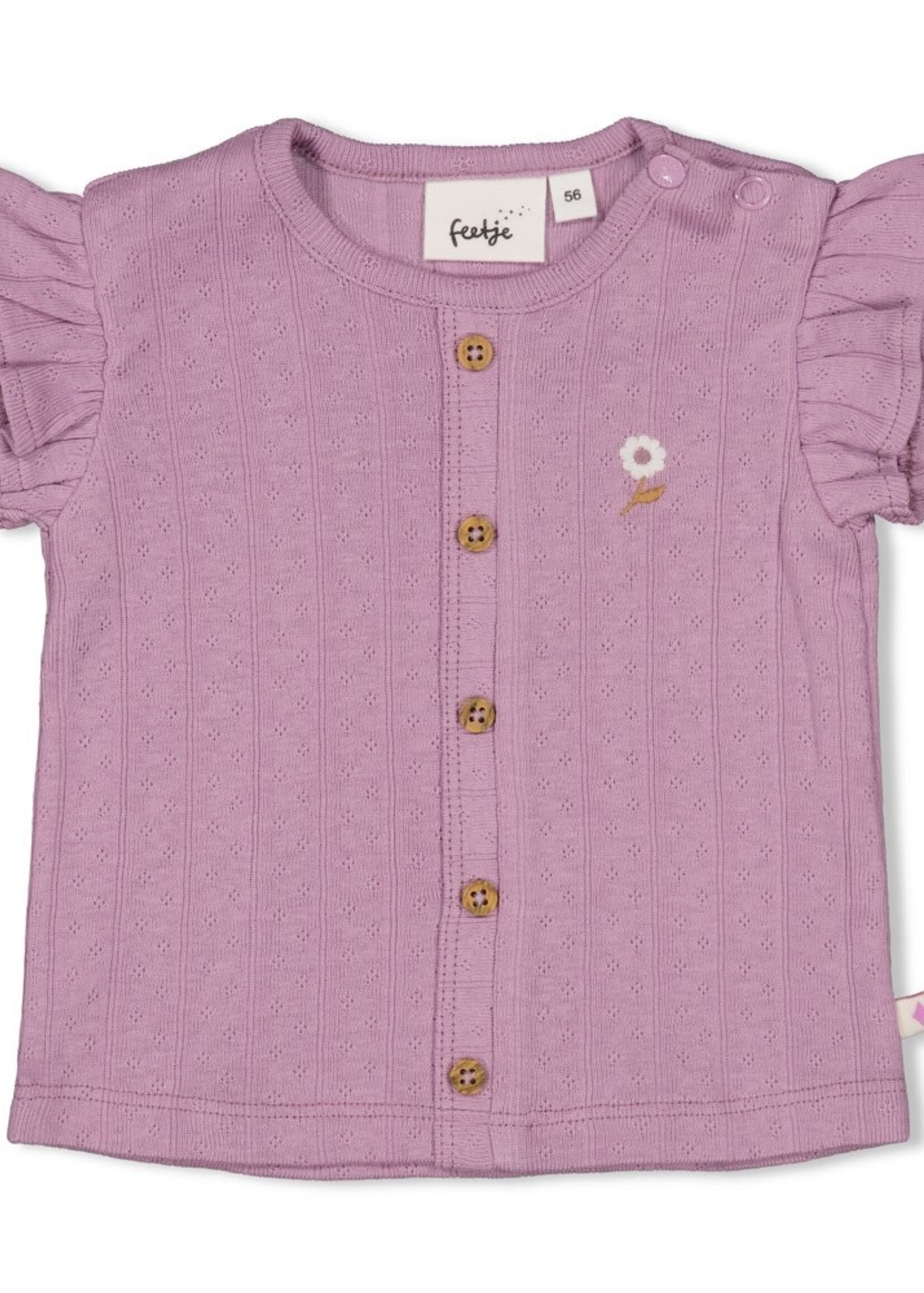 Feetje Feetje | Top pointelle rib - Flower Ranch