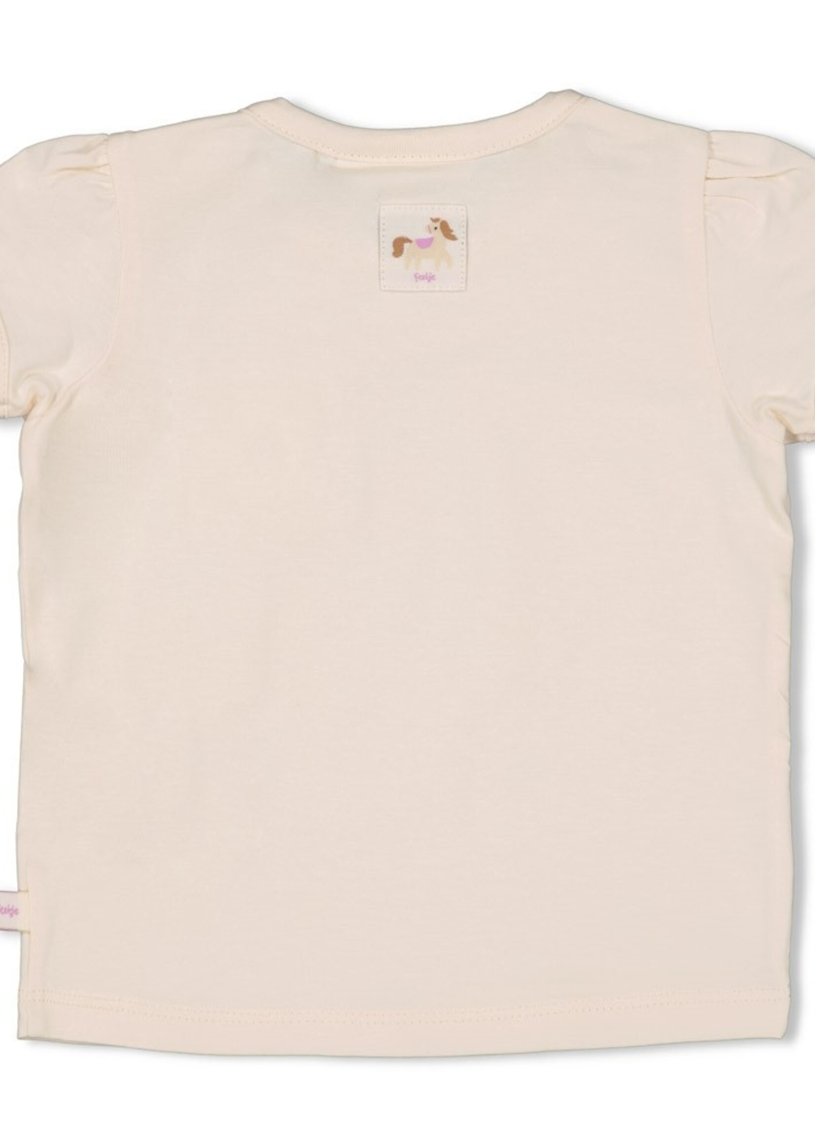 Feetje Feetje | T-shirt met crochet zakje - Flower Ranch