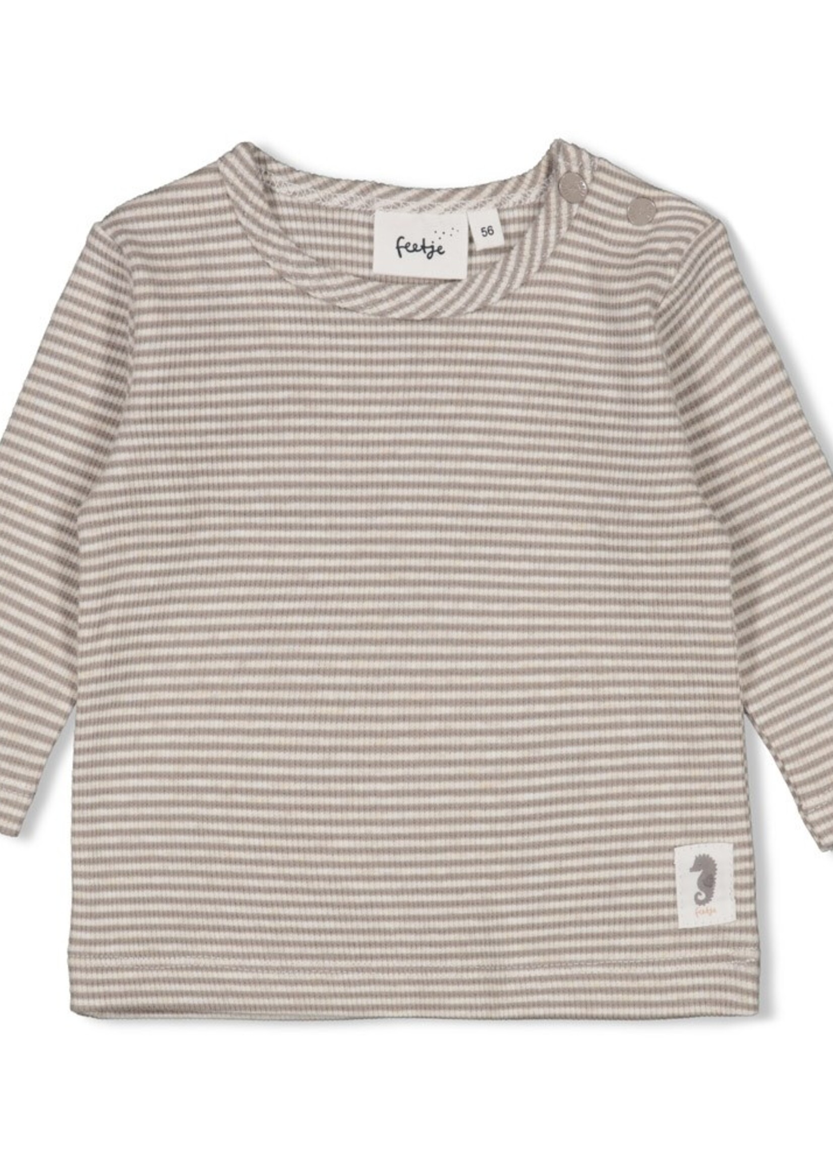 Feetje Feetje | Longsleeve rib met streep - Sea Sweeties