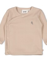 Feetje Feetje | Overslagshirt rib - Honey Bear