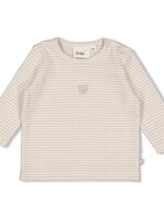 Feetje Feetje | Longsleeve rib met streep - Honey Bear