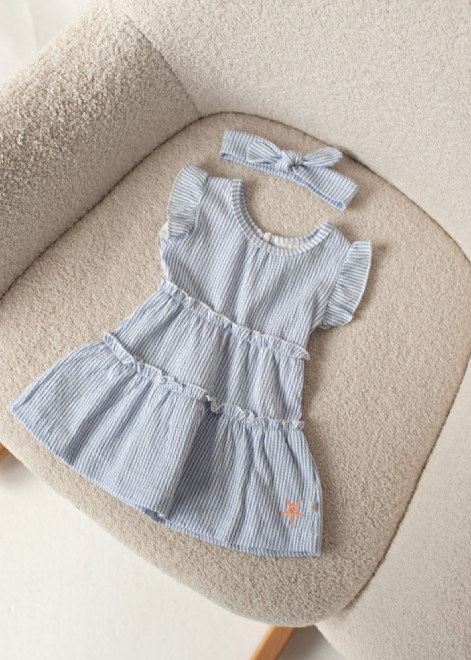 Feetje Feetje | Jurk crinkle streep k/m - Sea La Vie