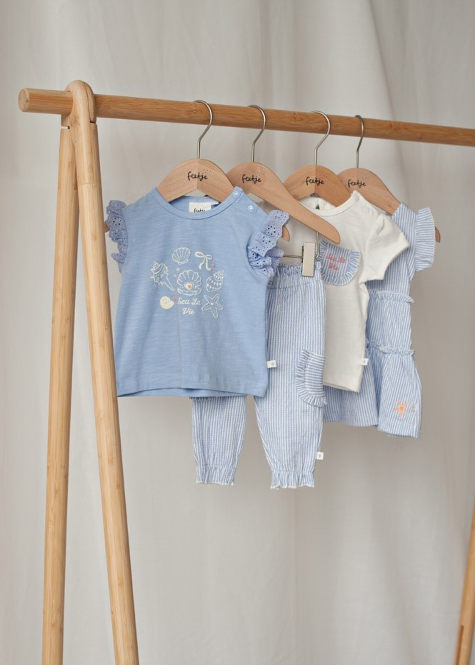 Feetje Feetje | Jurk crinkle streep k/m - Sea La Vie