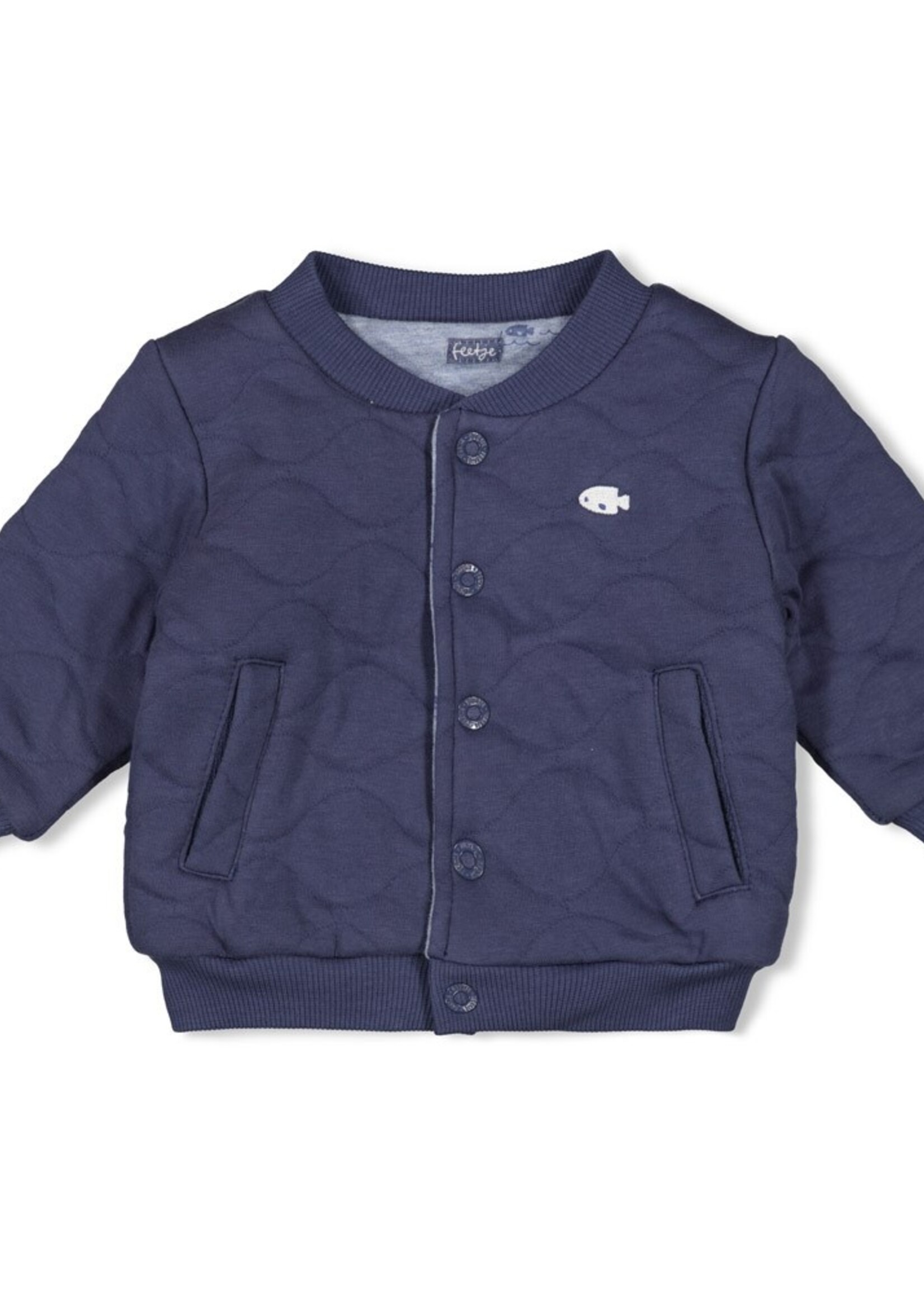Feetje Feetje | Omkeerbaar bomberjack - Blue Ocean - Indigo