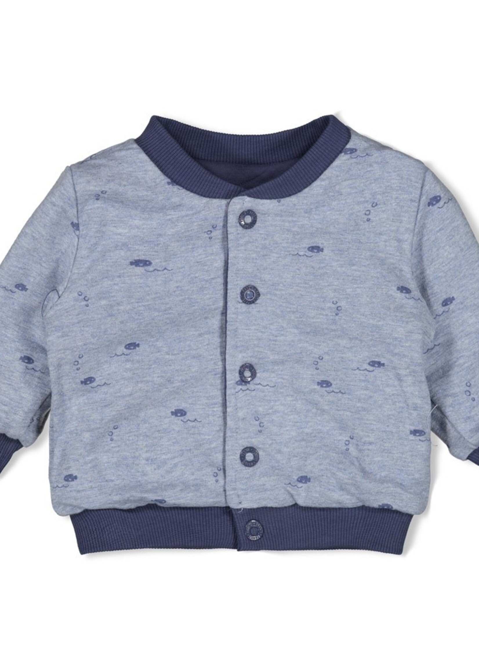 Feetje Feetje | Omkeerbaar bomberjack - Blue Ocean - Indigo