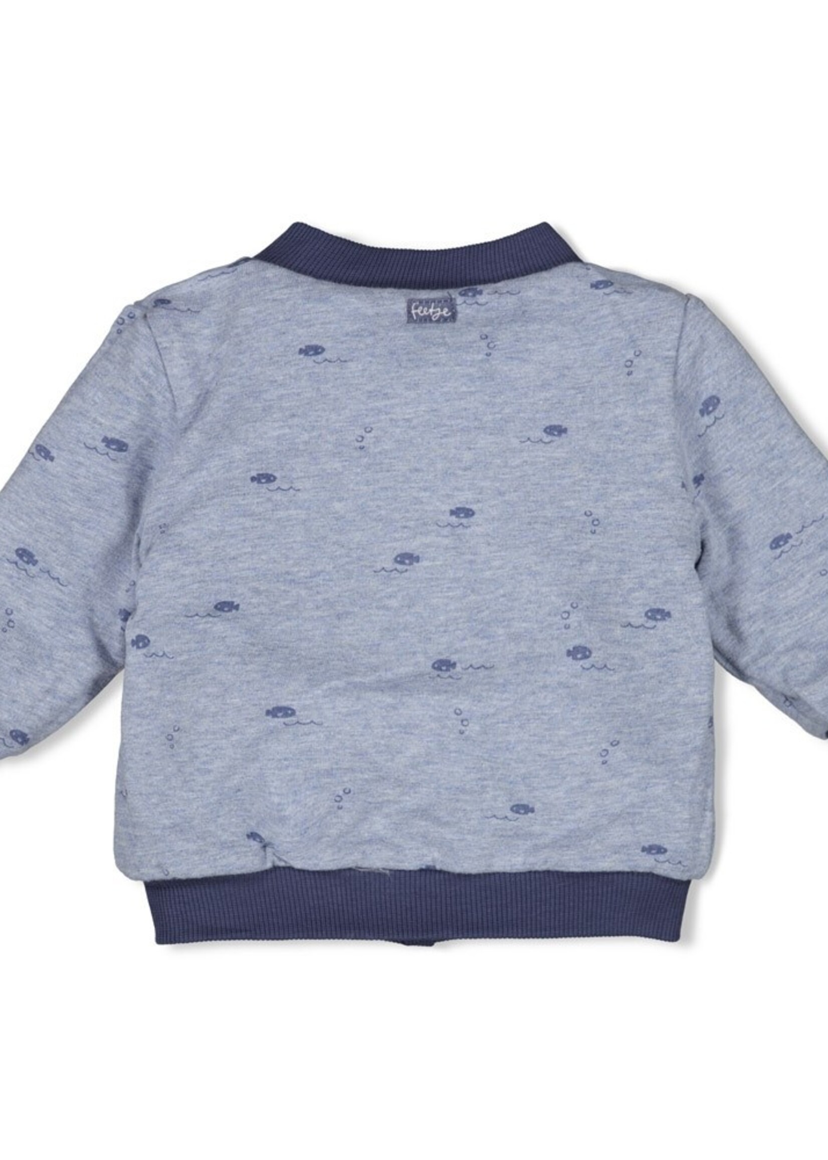 Feetje Feetje | Omkeerbaar bomberjack - Blue Ocean - Indigo