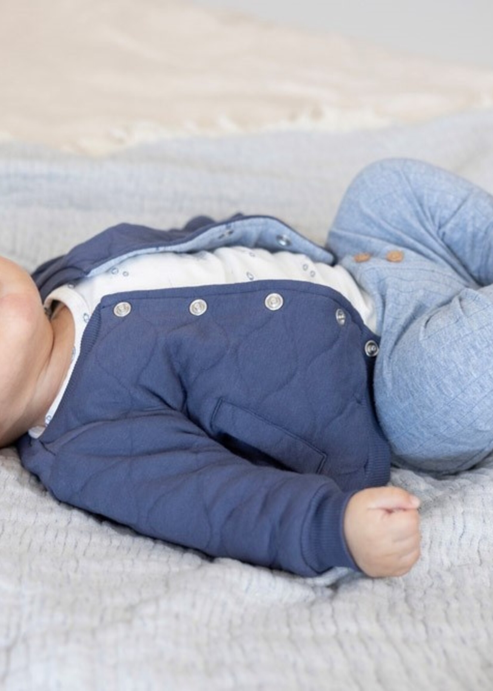 Feetje Feetje | Omkeerbaar bomberjack - Blue Ocean - Indigo