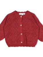 Feetje Feetje | Vestje gebreid - Ladybug - Berry