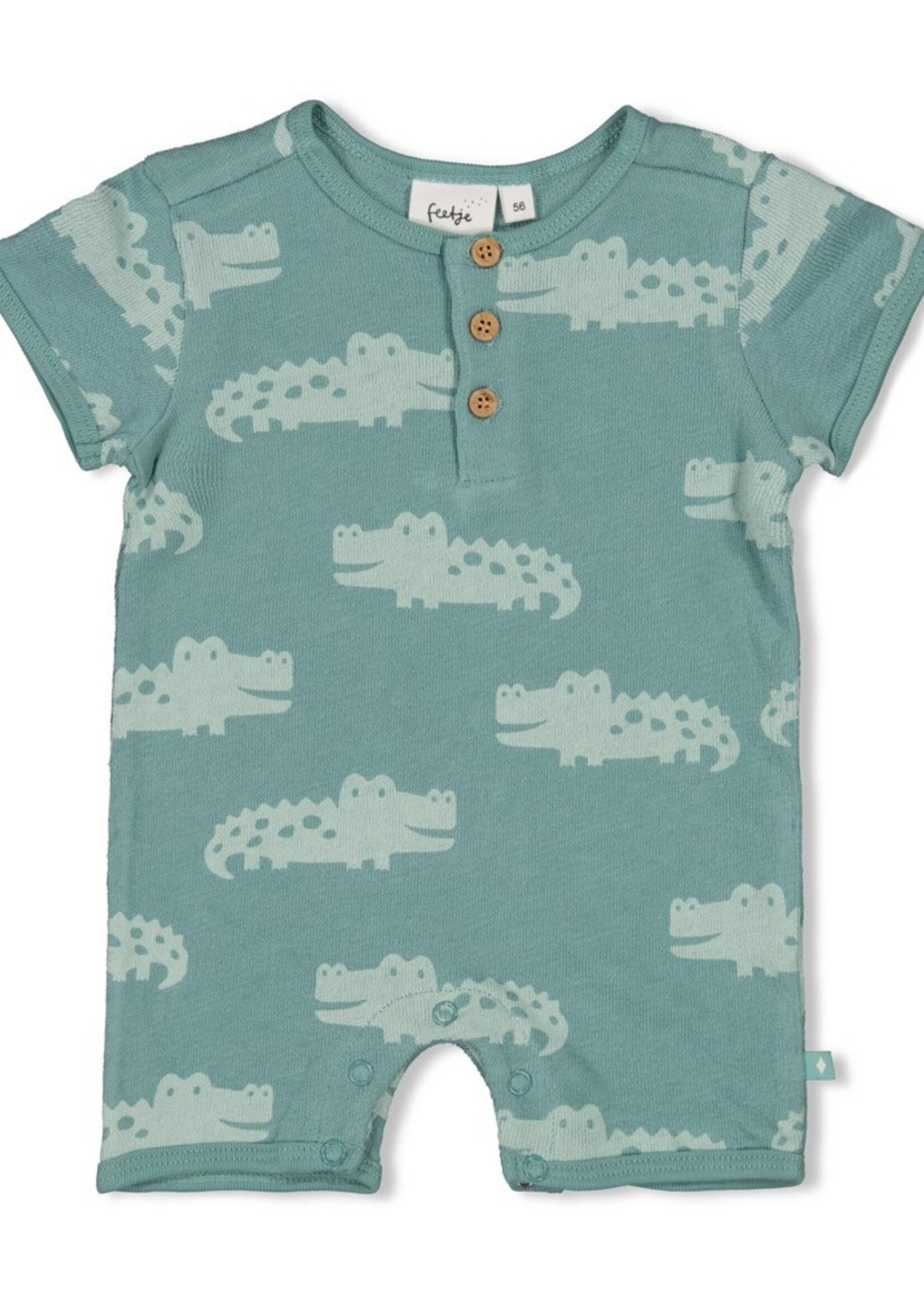 Feetje Feetje | Kort pakje AOP - You Croc my World - Zeegroen