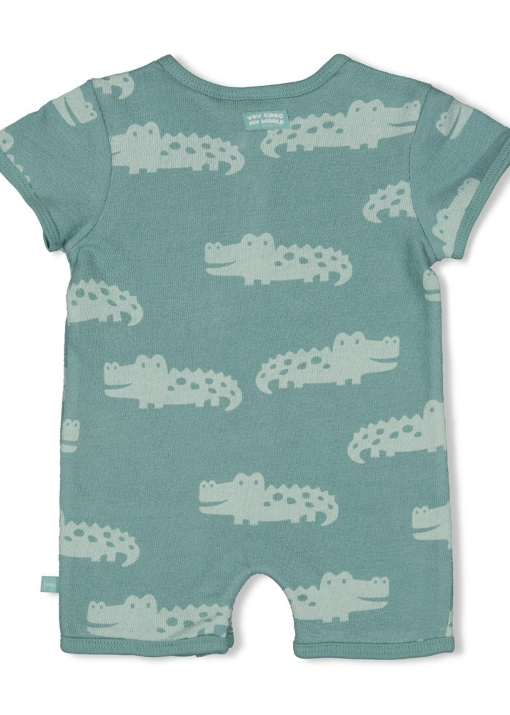 Feetje Feetje | Kort pakje AOP - You Croc my World - Zeegroen