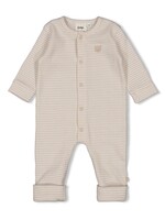Feetje Feetje | Pak omslagvoet rib met streep - Honey Bear - Zand