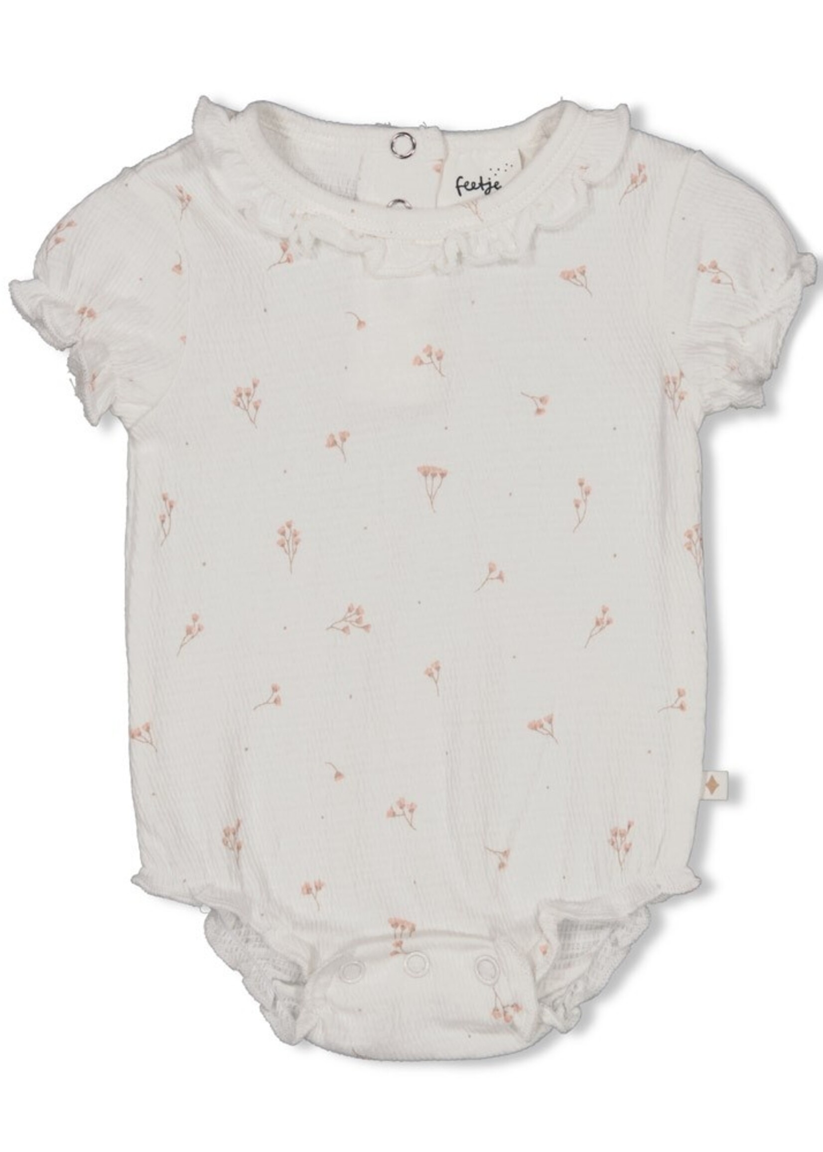 Feetje Feetje | Romper crinkle AOP k/m - Delicate Flower - Offwhite