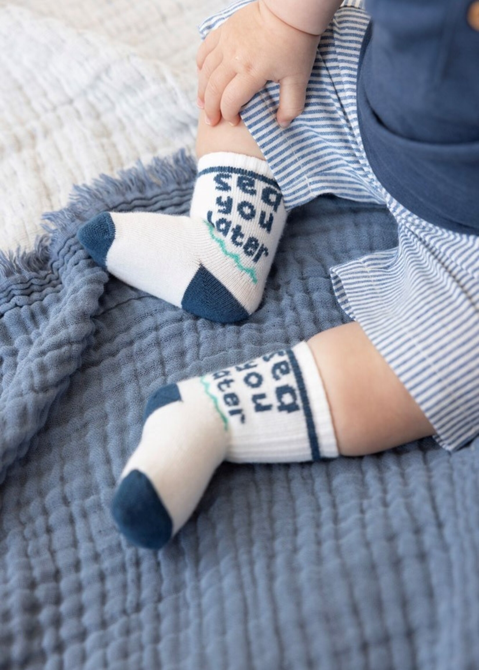 Feetje Feetje | Sokken - Seaside Happiness - Offwhite