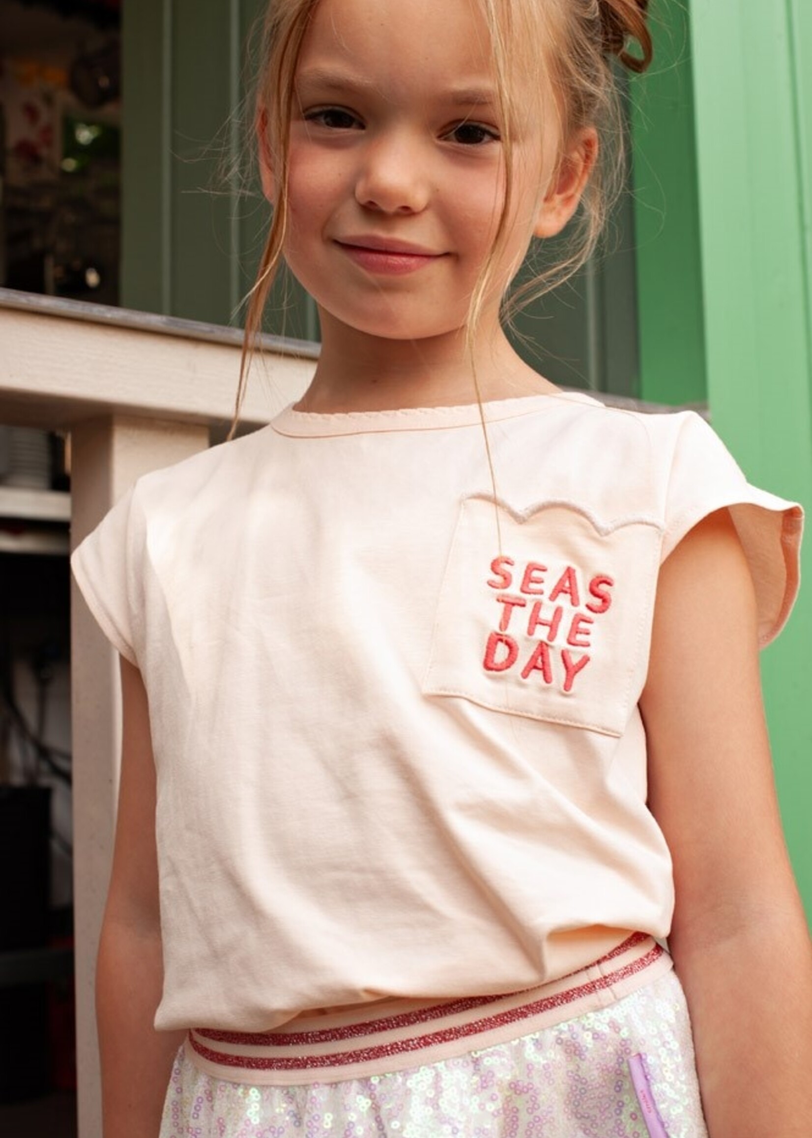 Jubel Jubel | T-shirt met backprint - Lazy Lagoon – l.Roze