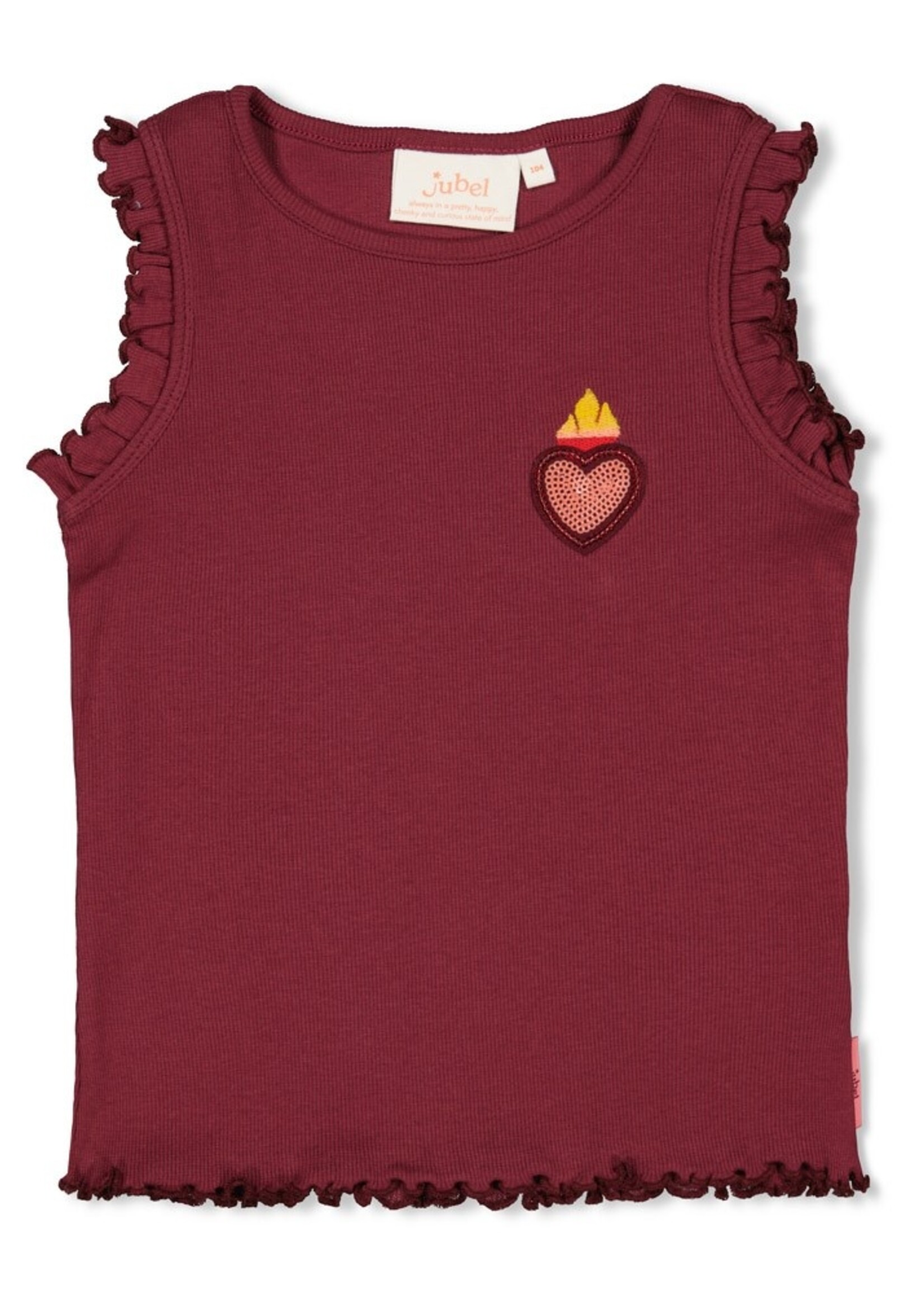 Jubel Jubel | Singlet rib - Salsa Sunset - Bordeaux