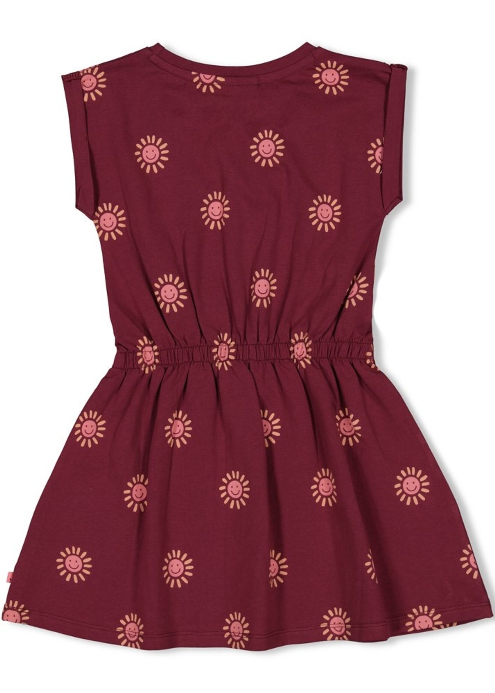 Jubel Jubel | Jurk AOP - Salsa Sunset - Bordeaux