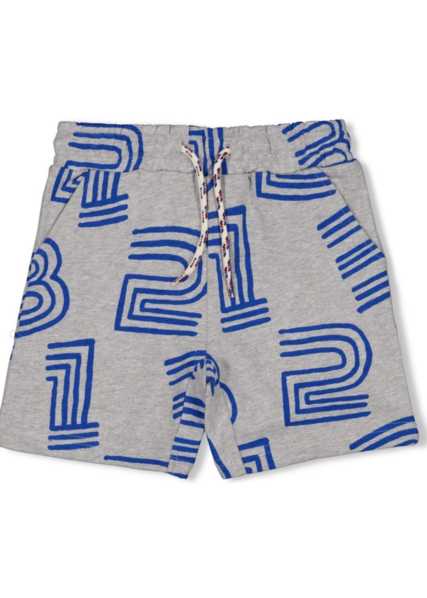 Sturdy Sturdy | Short AOP - Run the Day - Grijs melange