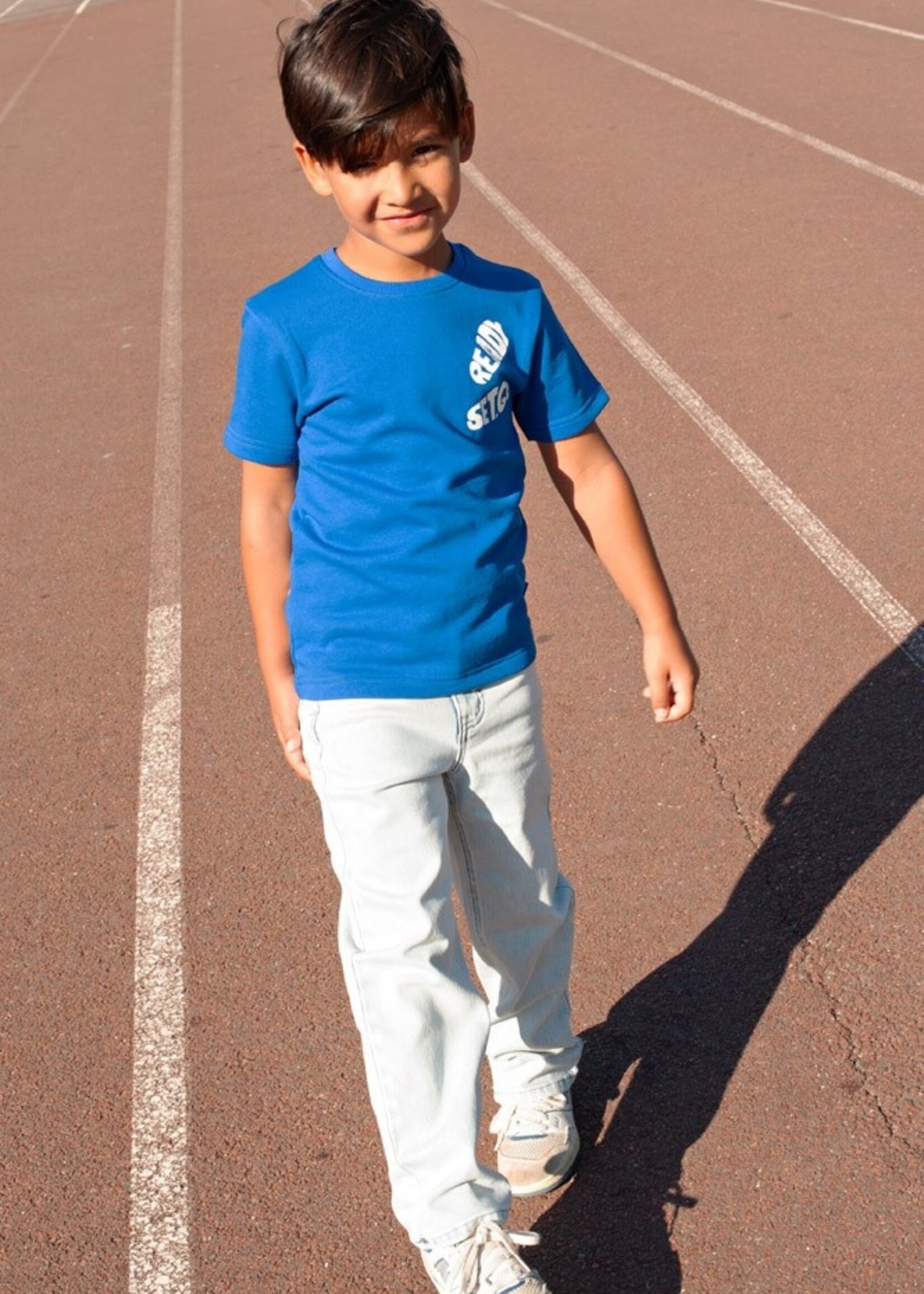 Sturdy Sturdy | T-shirt - Run the Day - Kobalt