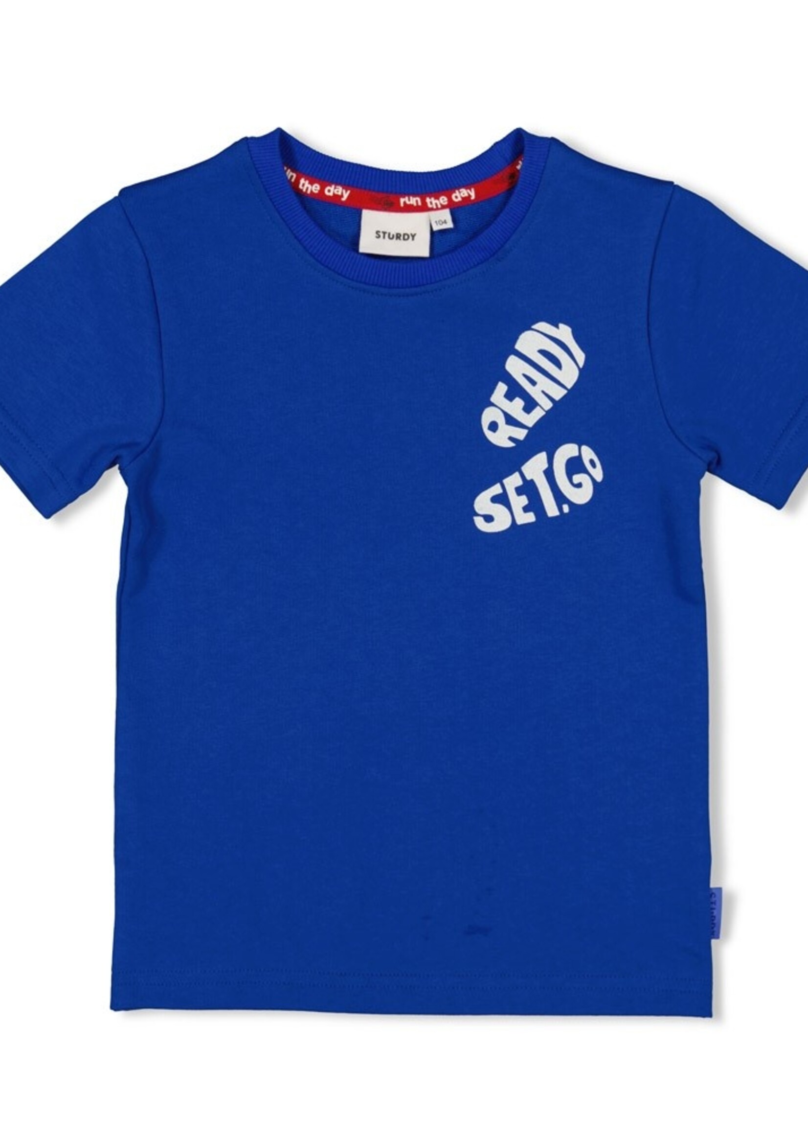 Sturdy Sturdy | T-shirt - Run the Day - Kobalt