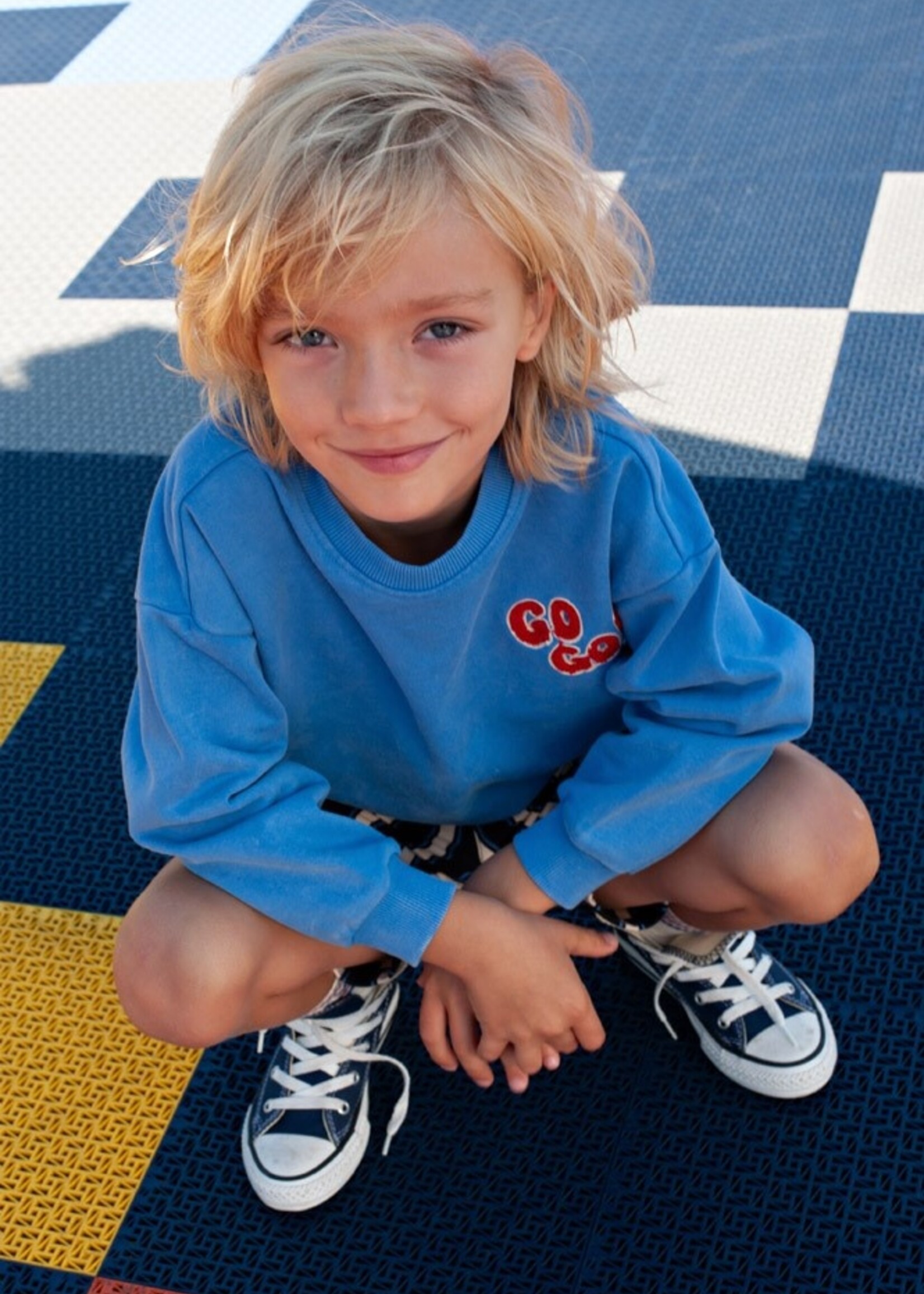 Sturdy Sturdy | Sweater oversized - Run the Day - Blauw