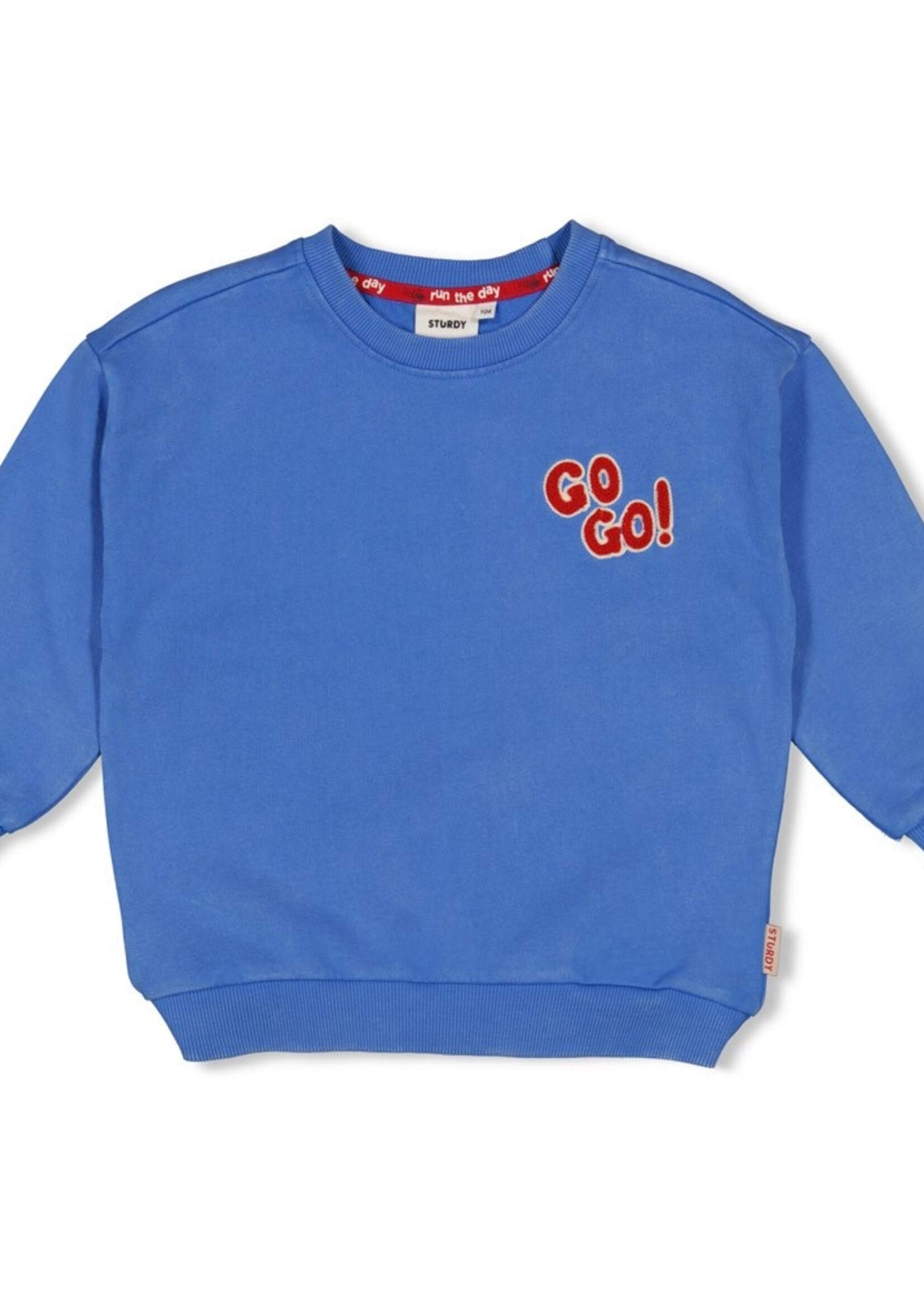 Sturdy Sturdy | Sweater oversized - Run the Day - Blauw