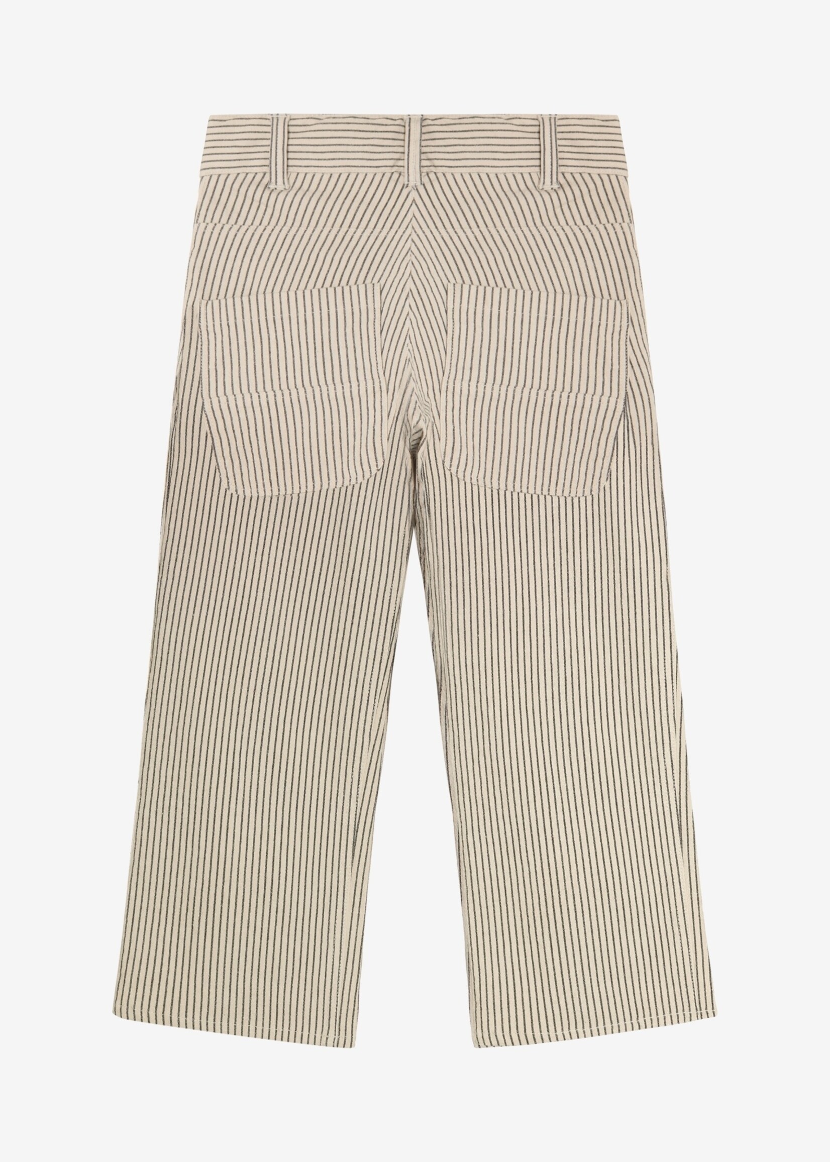 Daily7 Daily7 | Straight Fit Small Stripe – White