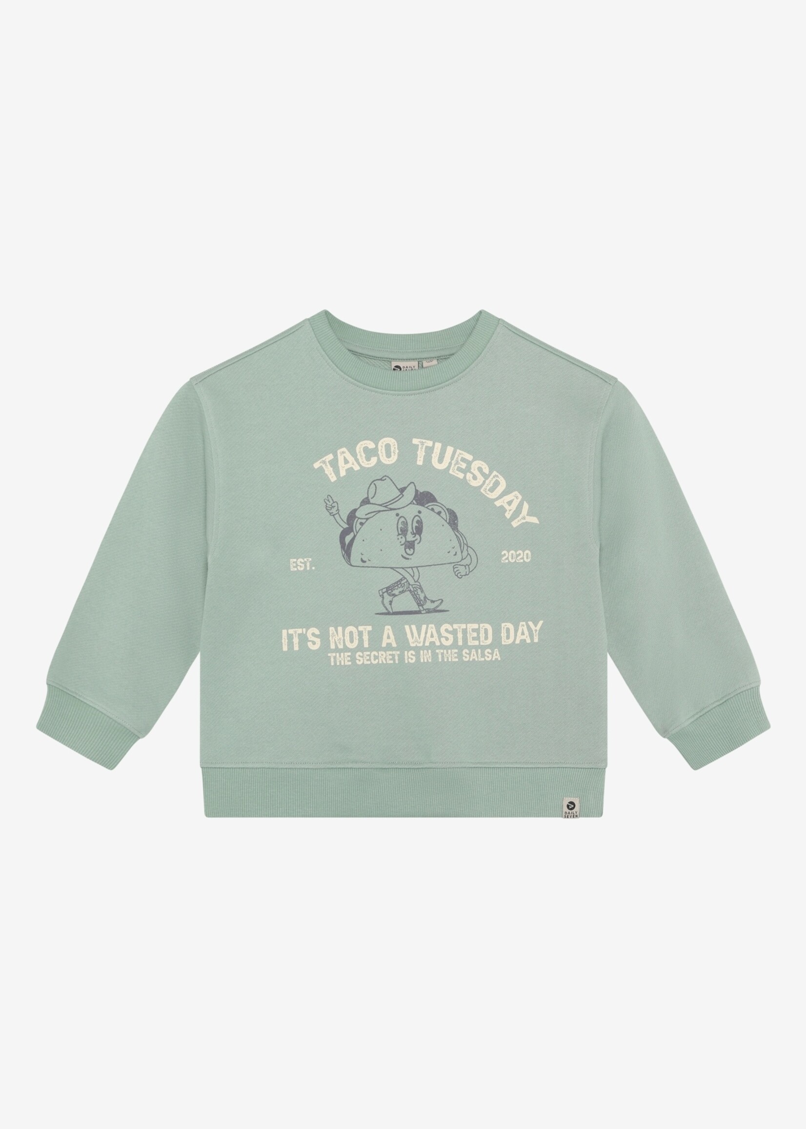 Daily7 Daily7 | Oversized Sweater Print – Green