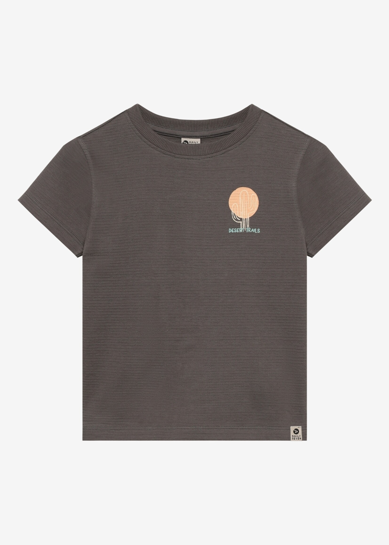 Daily7 Daily7 | T-shirt Structure Print – Grey