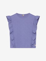 Daily7 Daily7 | T-shirt Ruffle- Blue