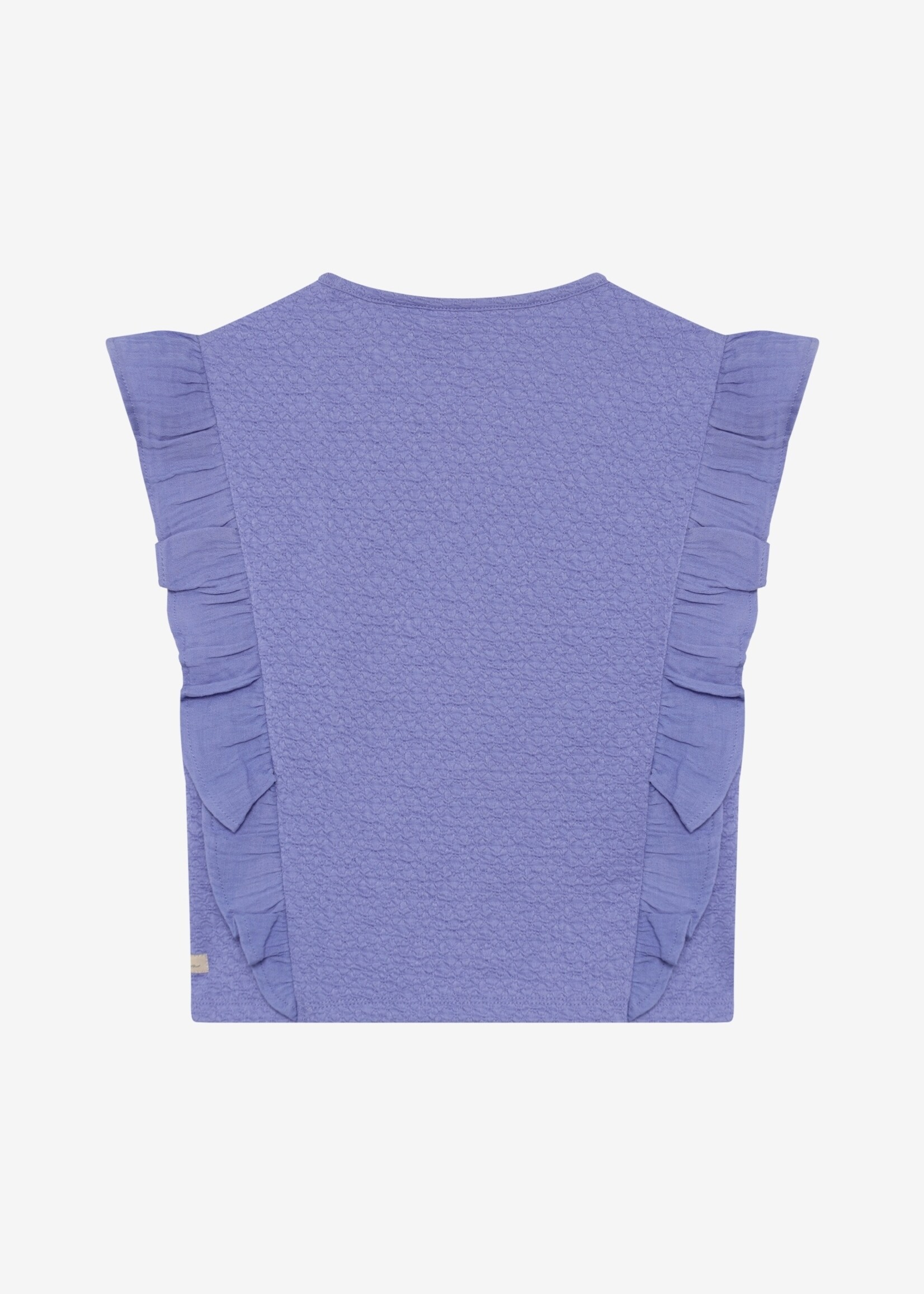 Daily7 Daily7 | T-shirt Ruffle- Blue