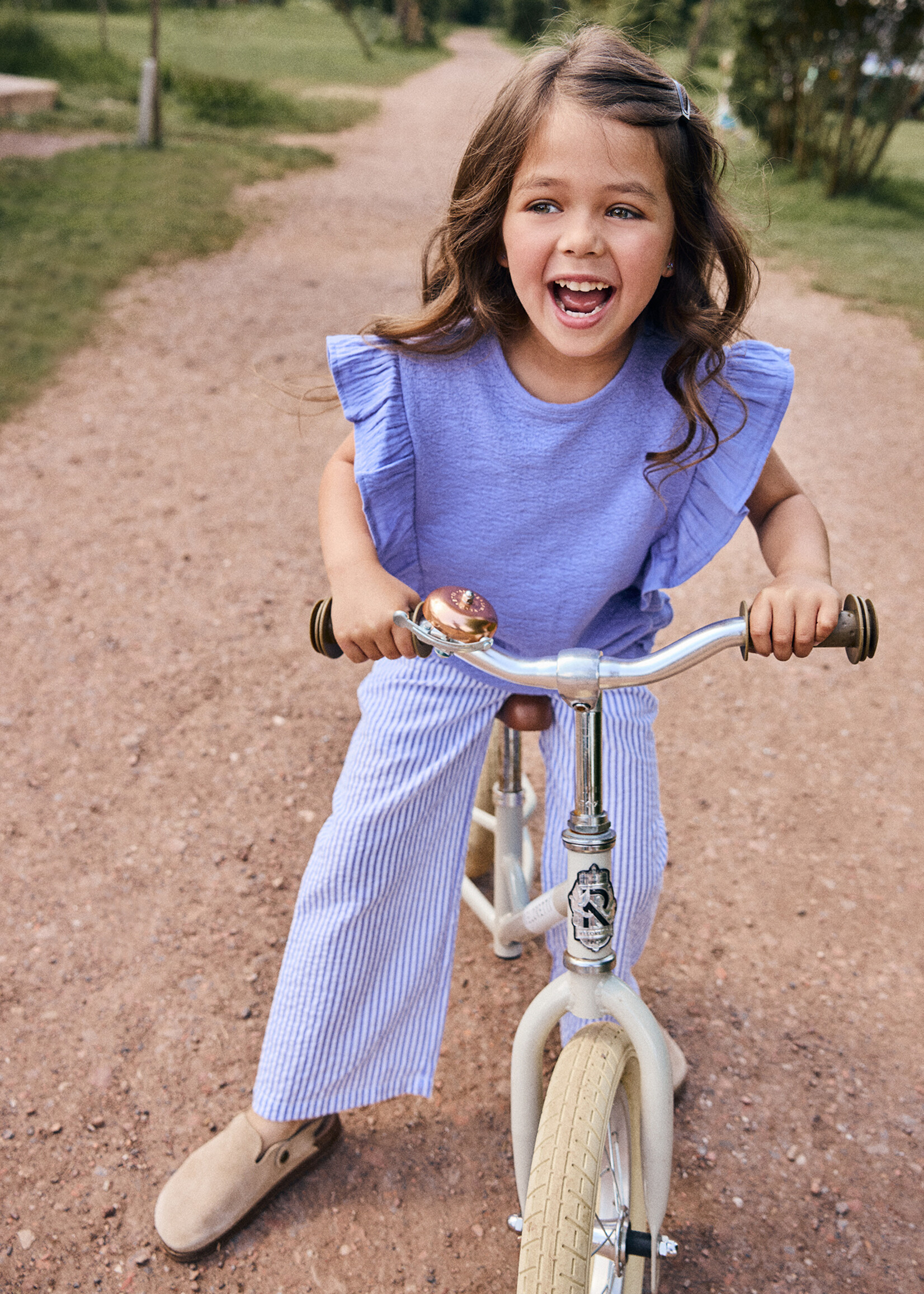 Daily7 Daily7 | T-shirt Ruffle- Blue