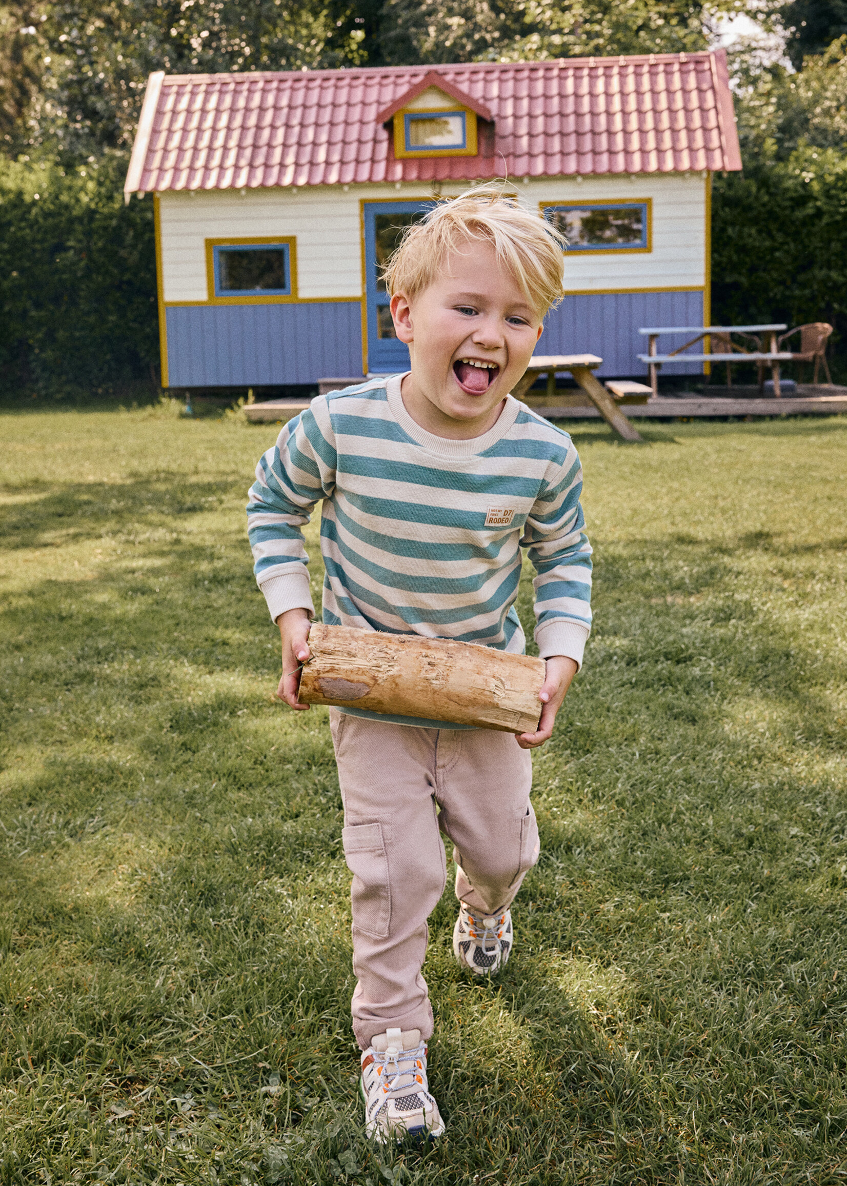 Daily7 Daily7 | T-shirt Longsleeve Stripe – Green