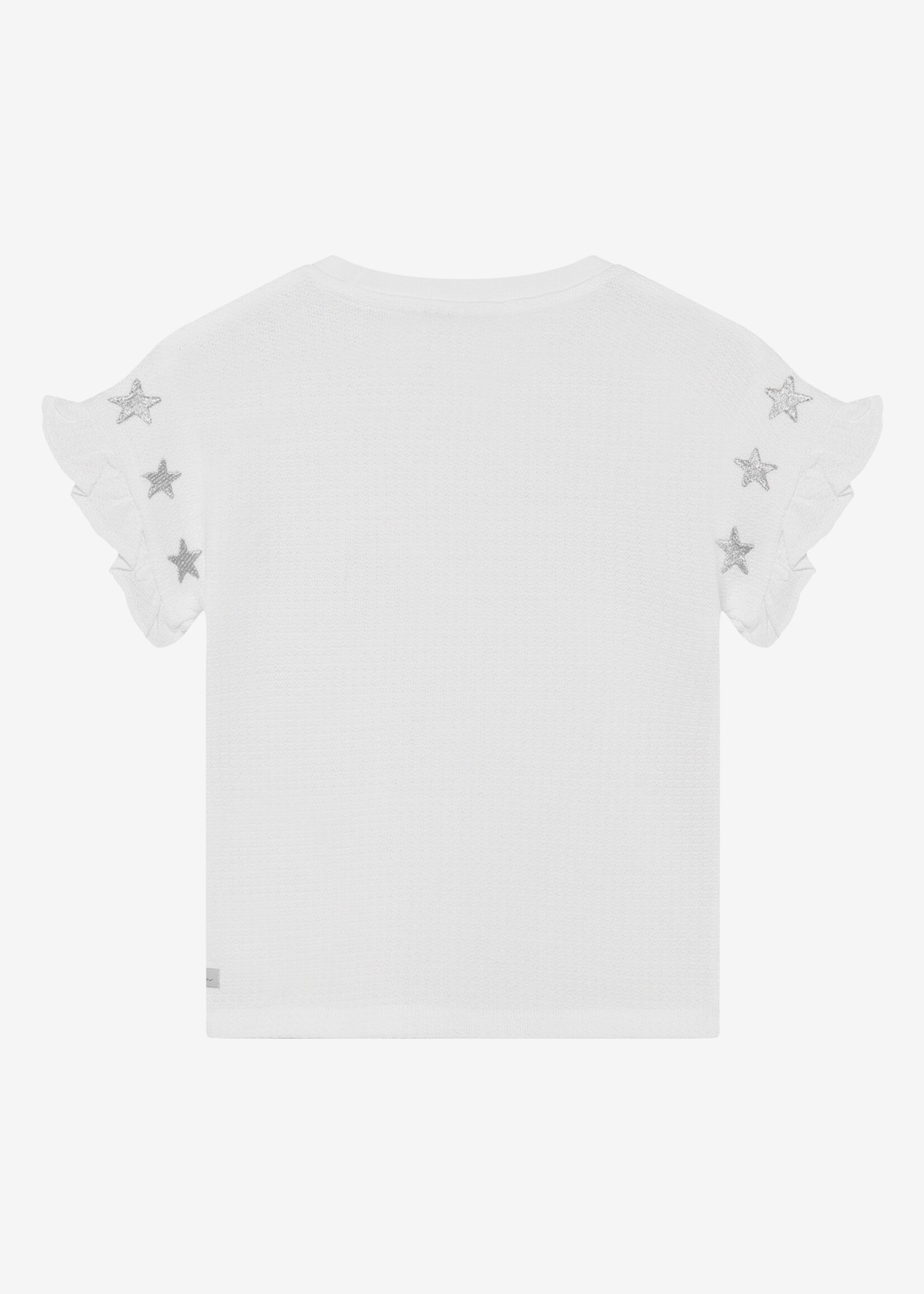 Daily7 Daily7 | T-shirt Embroidery Sleeve – White