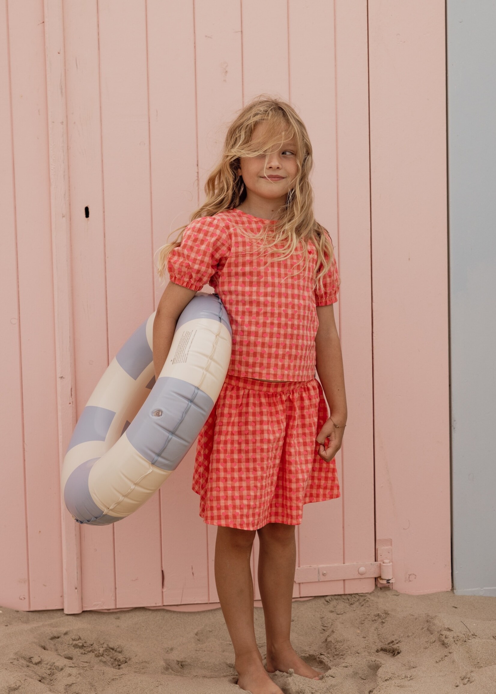 LOOXS Little LOOXS Little | Little Woven Top - heart check