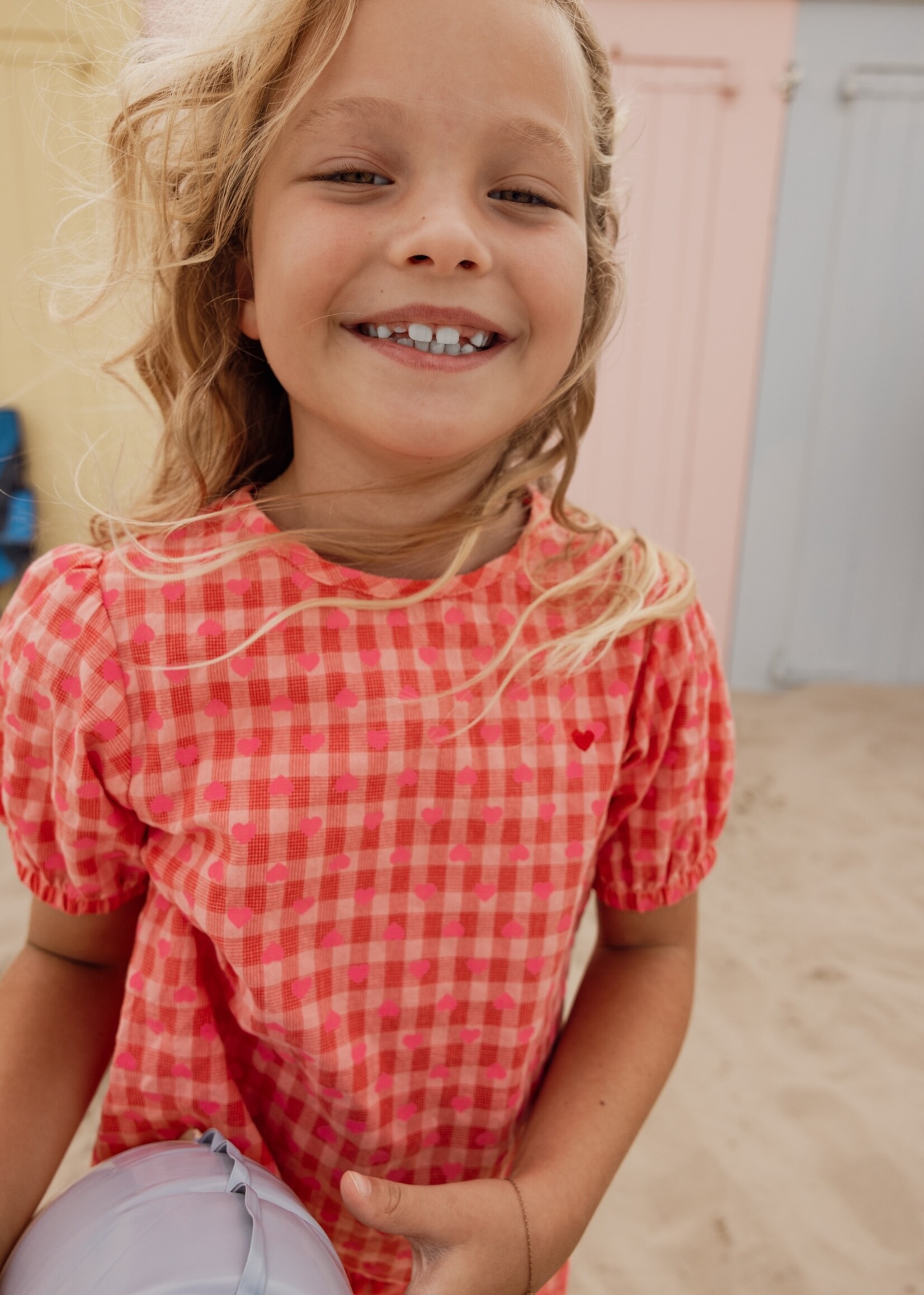 LOOXS Little LOOXS Little | Little Woven Top - heart check