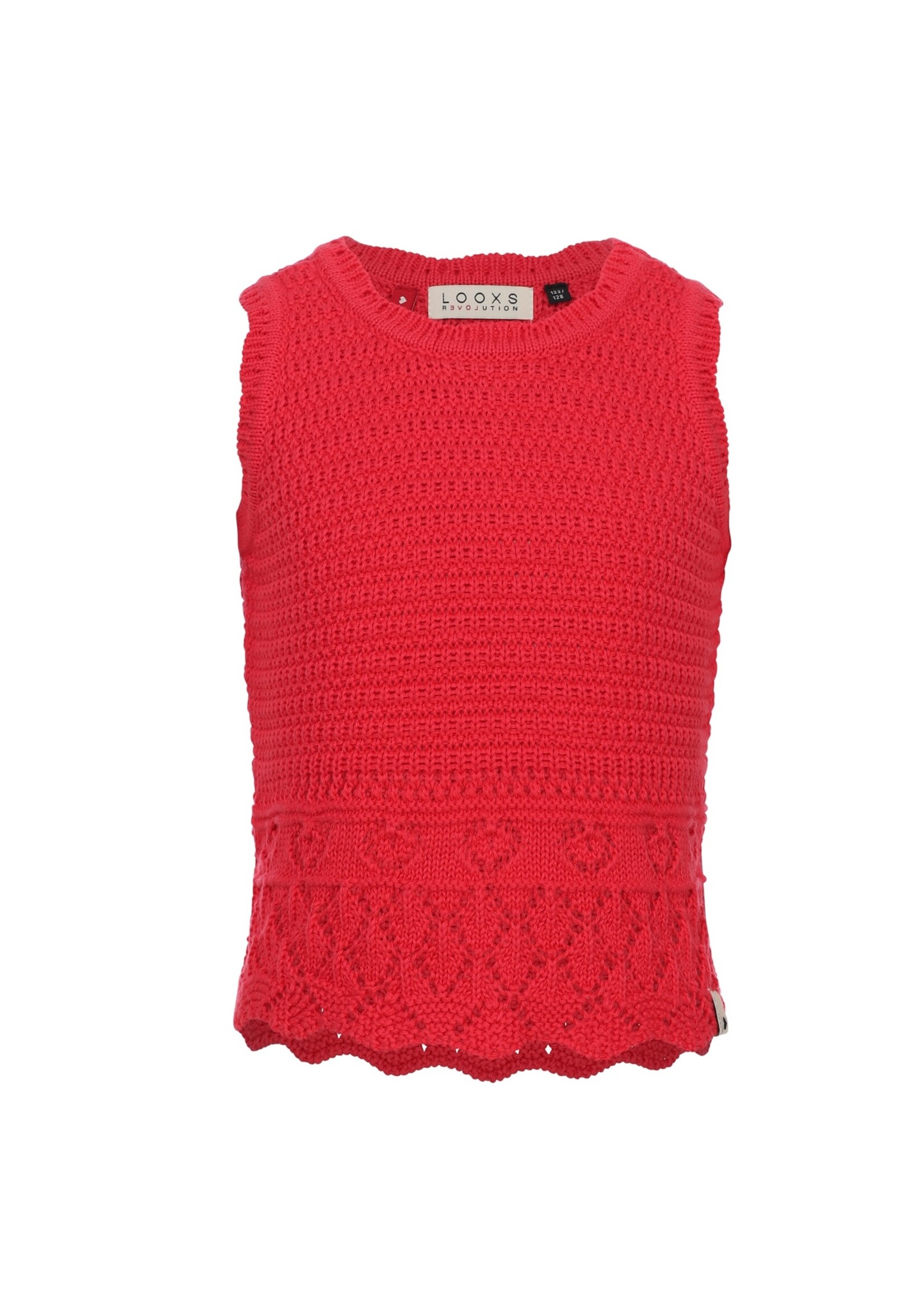 LOOXS Little LOOXS Little | Little knitted spencer - poppy red